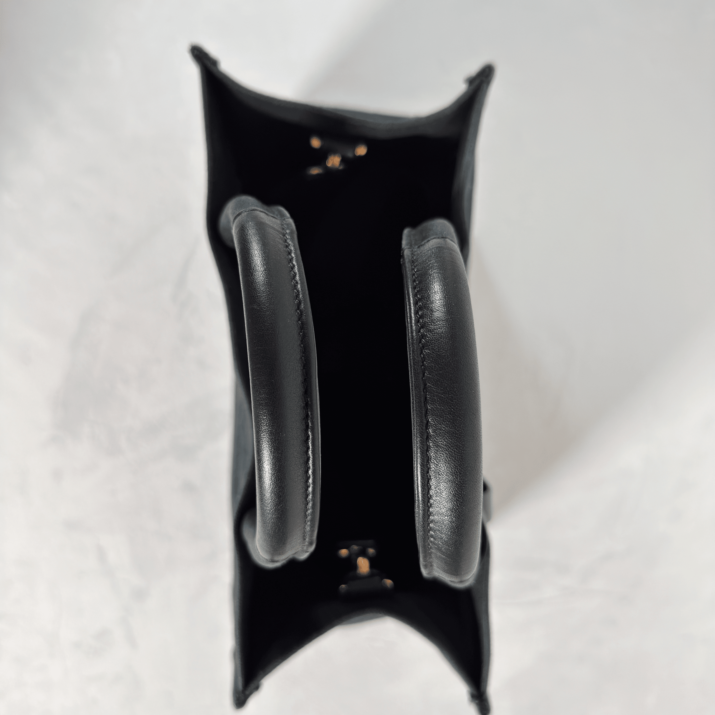 VERSACE - LA MEDUSA SMALL CANVAS TOTE - NOIR ET OR - La Belle Boutique