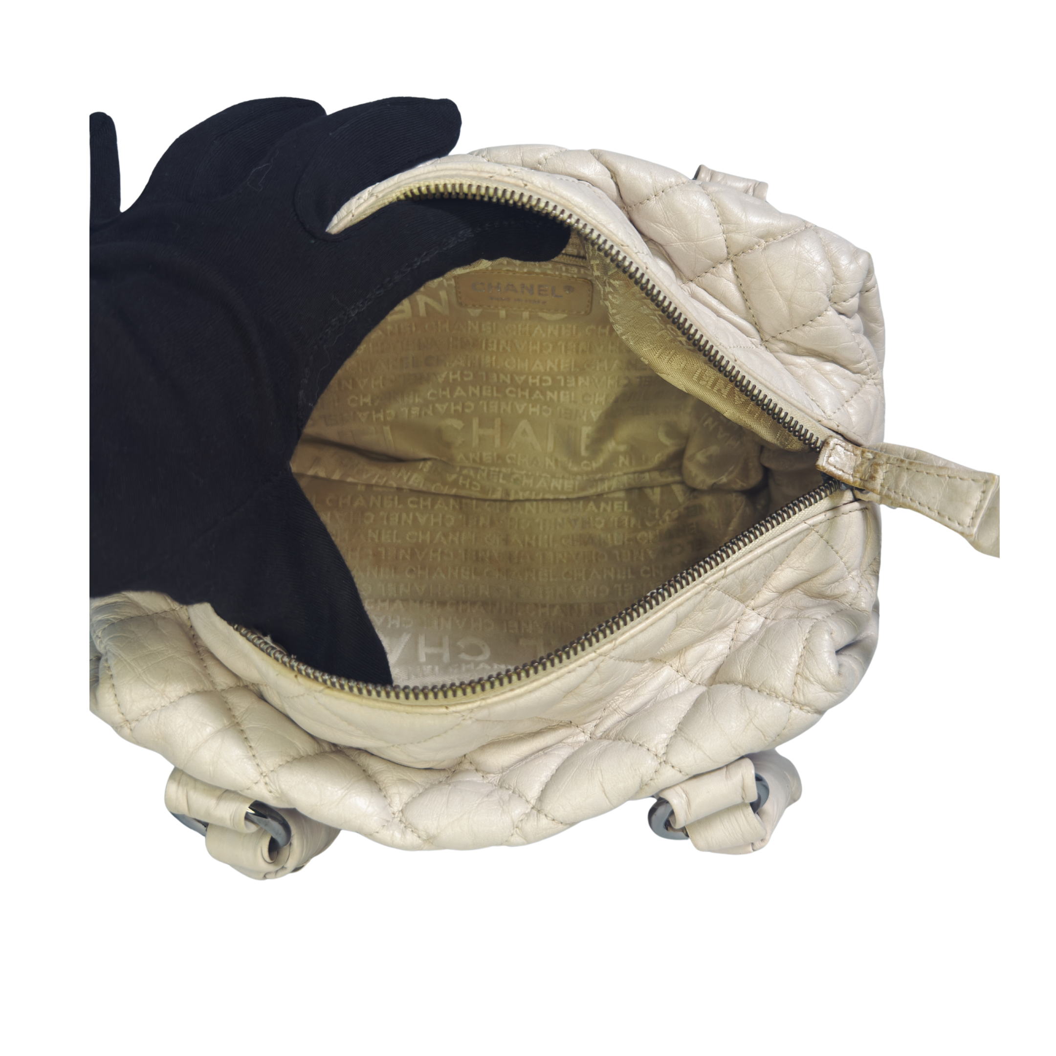 Chanel Lady Braid Bowler | Cuir d’Agneau Veilli Matelassé