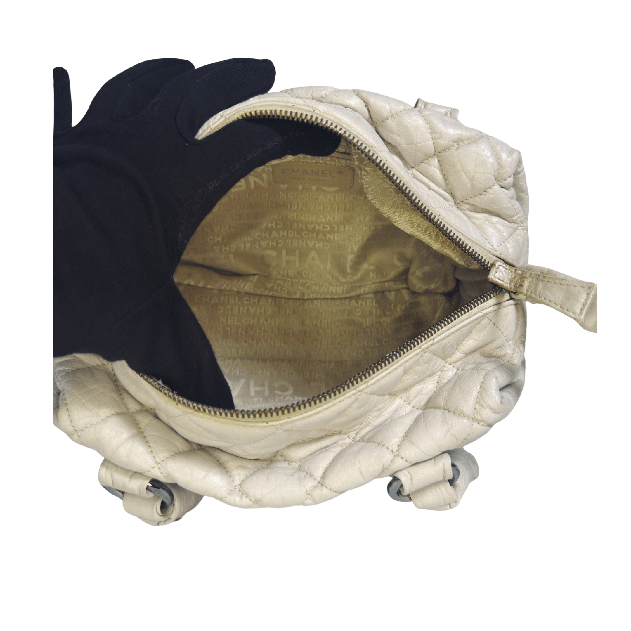 Chanel Lady Braid Bowler | Cuir d’Agneau Veilli Matelassé - La Belle Boutique