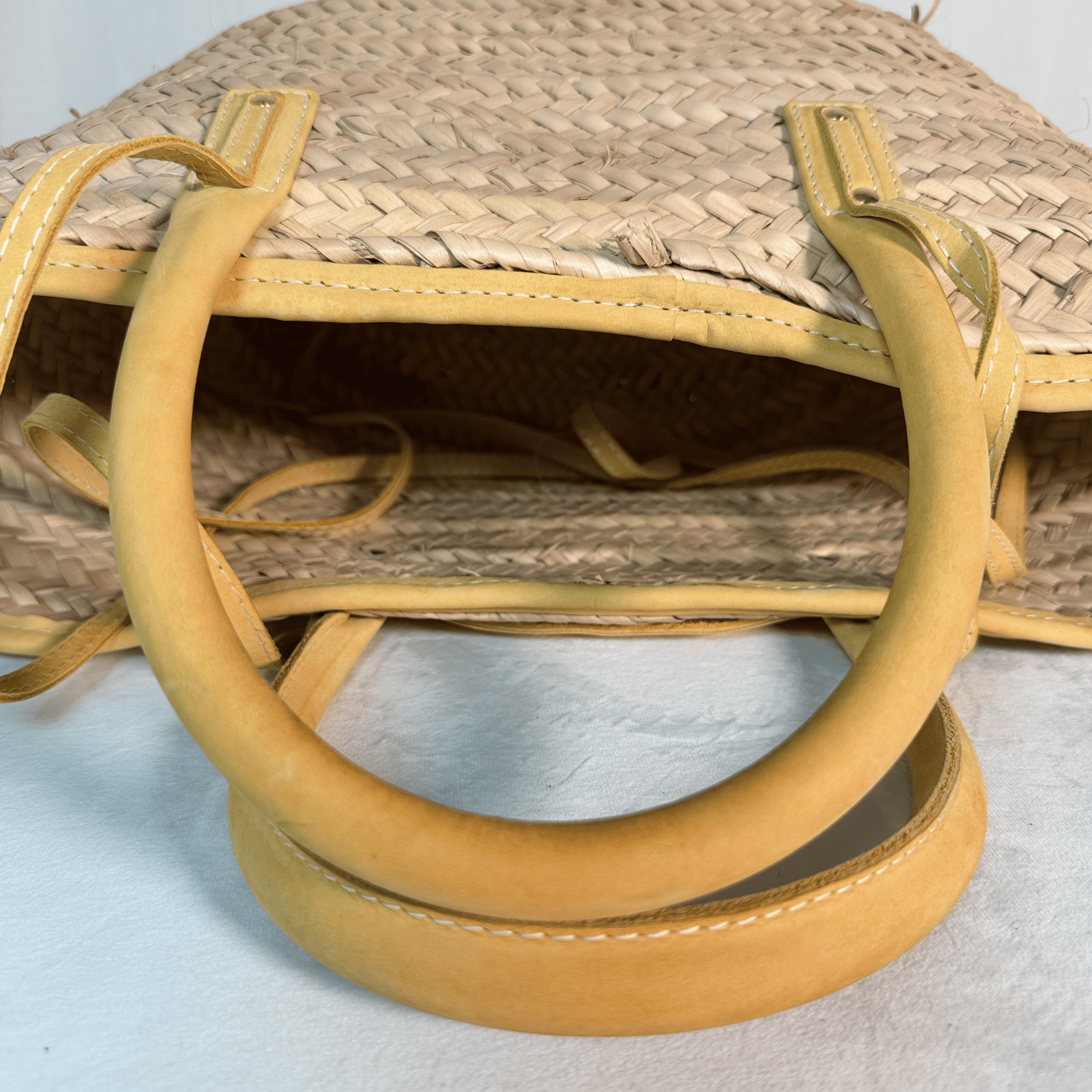 PANIER JACQUEMUS LE SOLI – PAILLE ET CUIR - La Belle Boutique