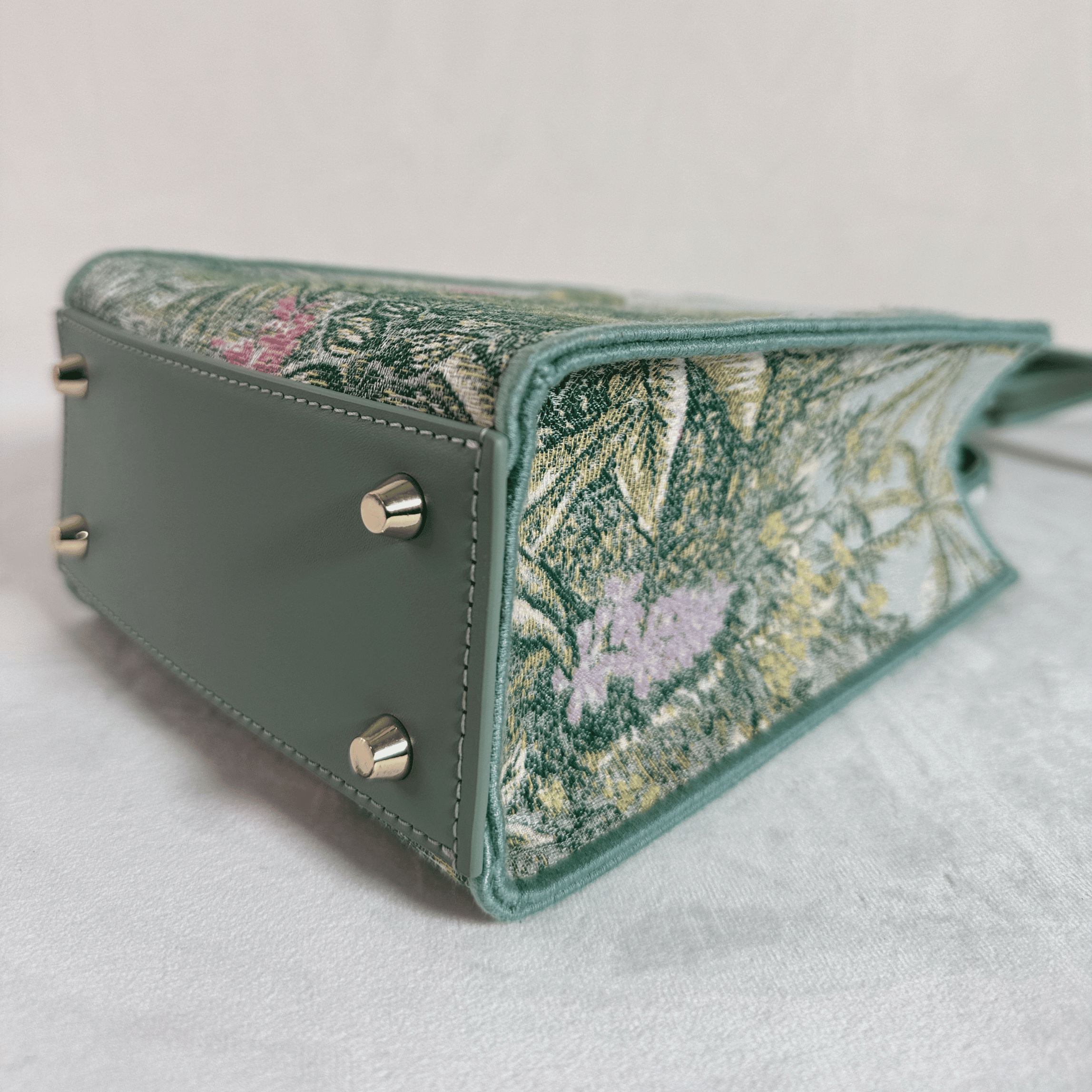 SAC FURLA OPPORTUNITY MINI TOTE - JACQUARD BOTANIQUE VERT - La Belle Boutique