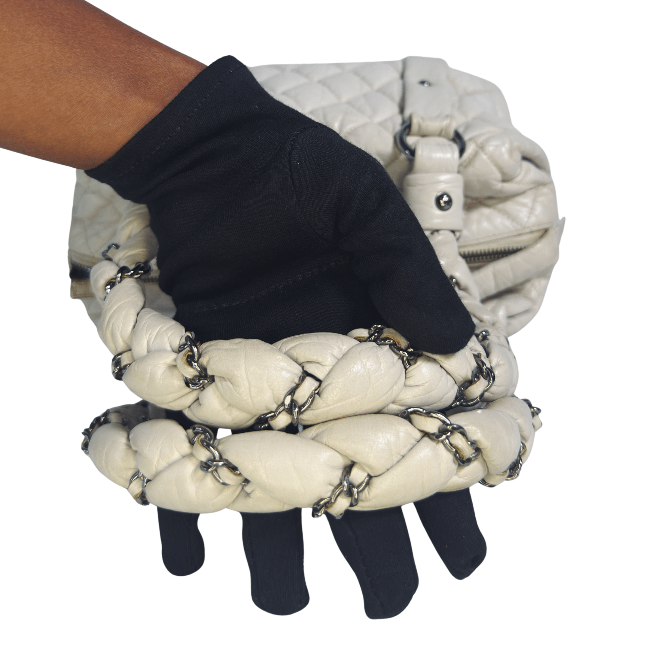 Chanel Lady Braid Bowler | Cuir d’Agneau Veilli Matelassé - La Belle Boutique