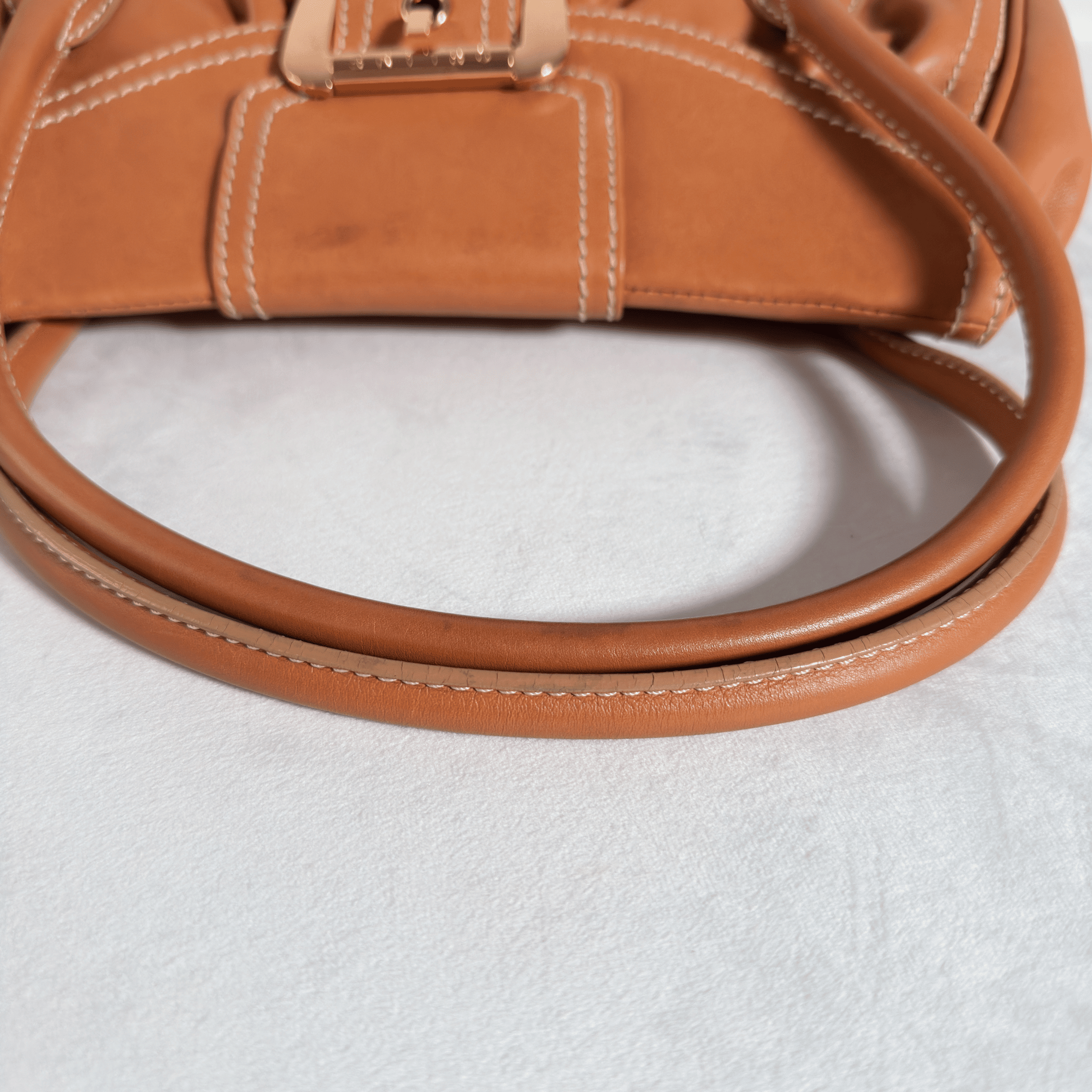 SAC CELINE BOOGIE BAG - CUIR LISSE CAMEL - VINTAGE - La Belle Boutique