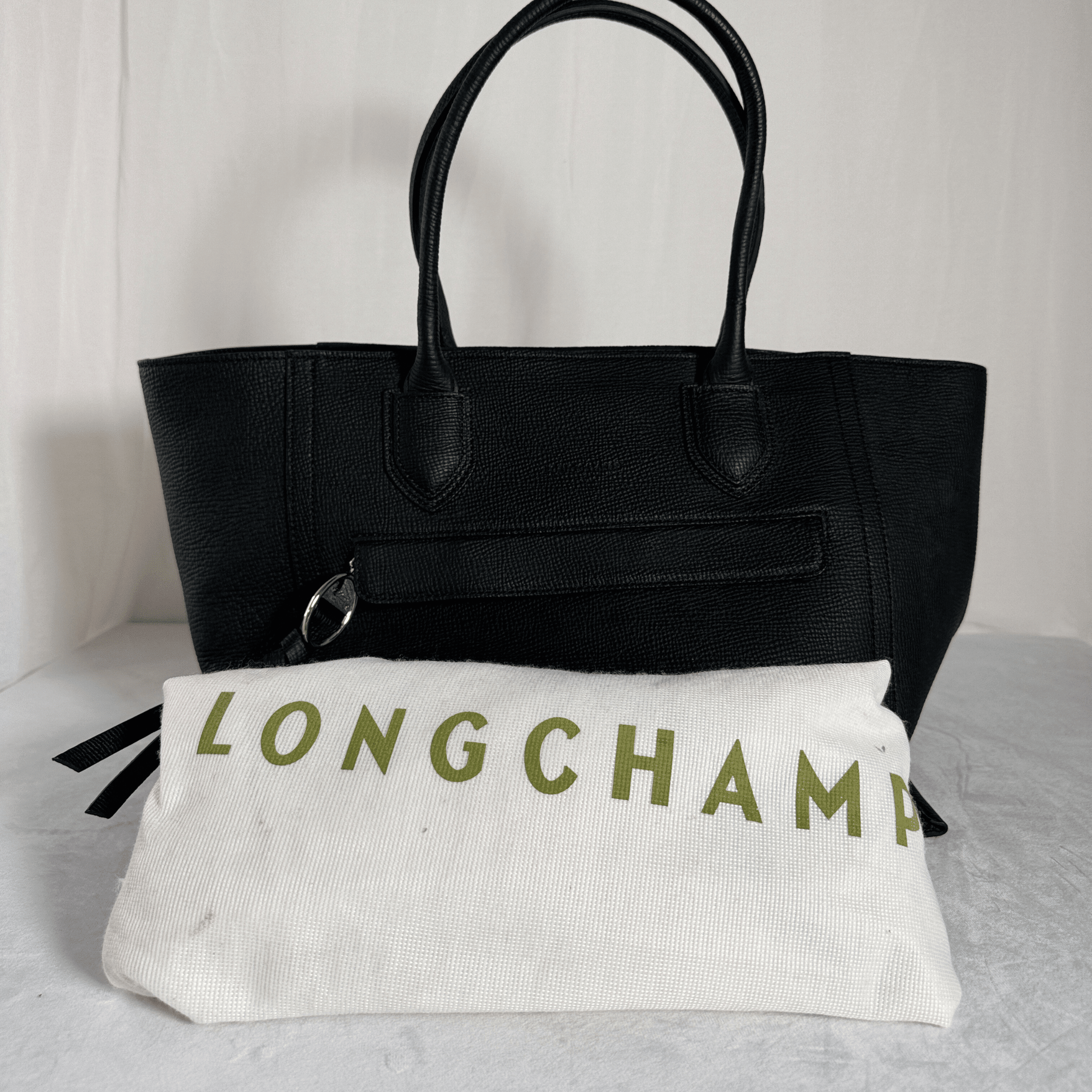 SAC LONGCHAMP MAILBOX – TAILLE L – CUIR GRAINE NOIR - La Belle Boutique