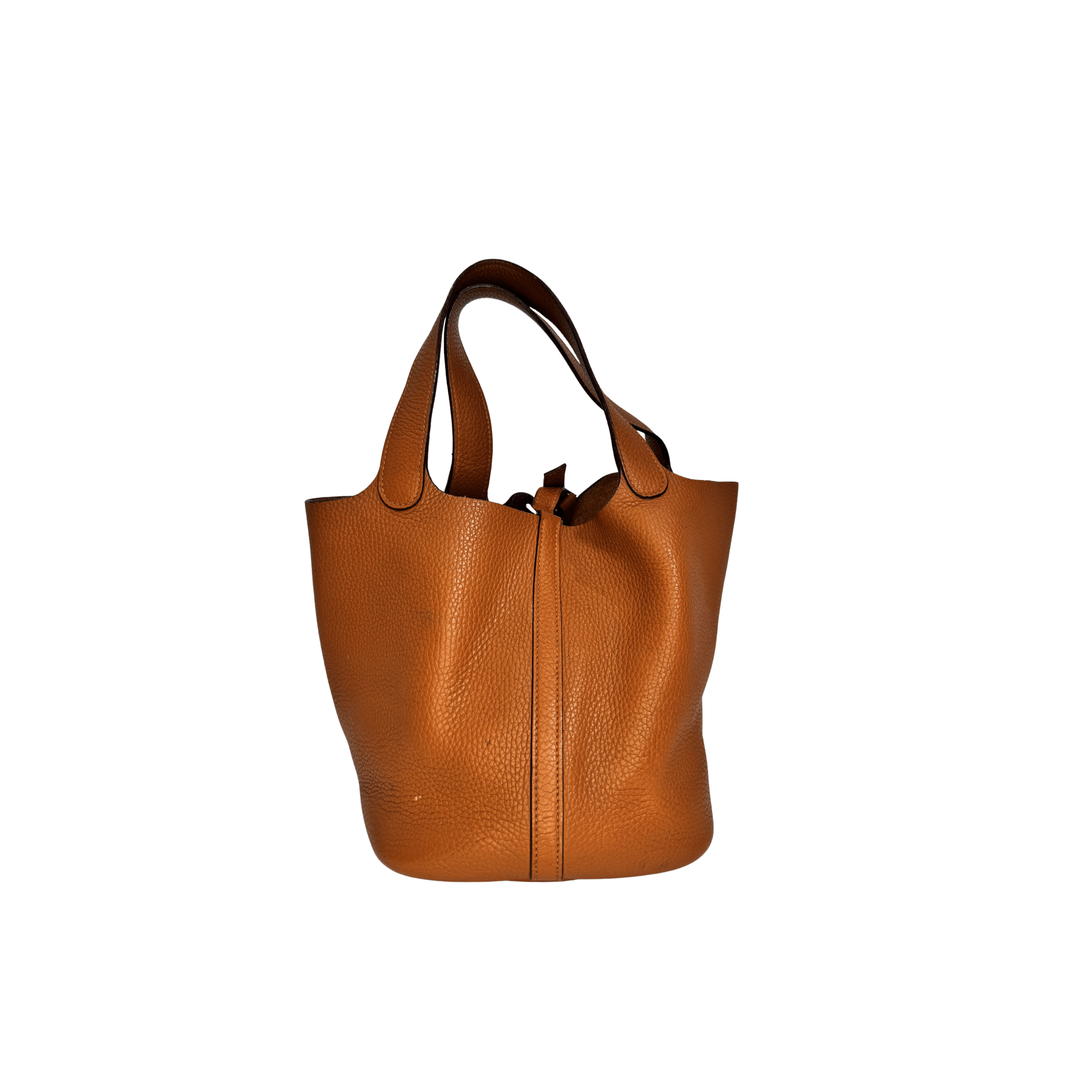 Sac Hermès Picotin 18 – Cuir taurillon Clémence orange - La Belle Boutique