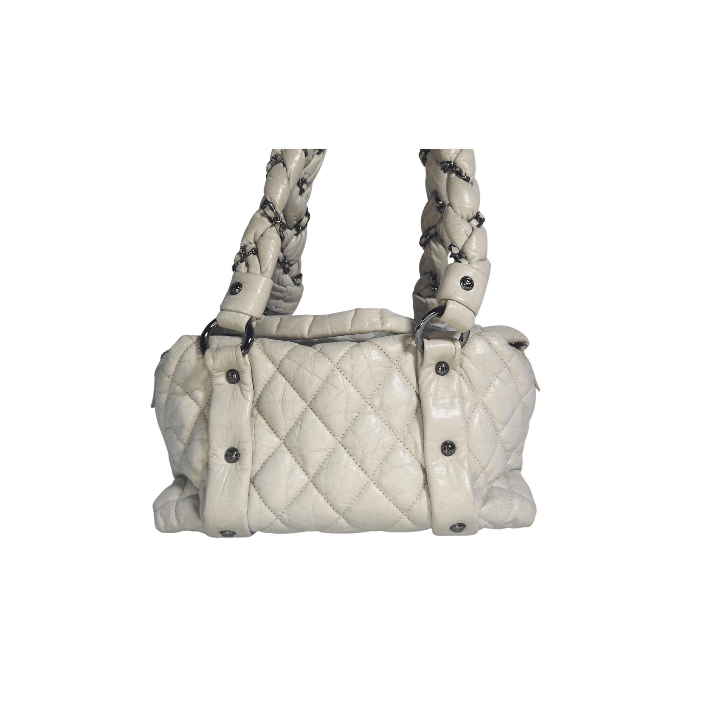 Chanel Lady Braid Bowler | Cuir d’Agneau Veilli Matelassé - La Belle Boutique