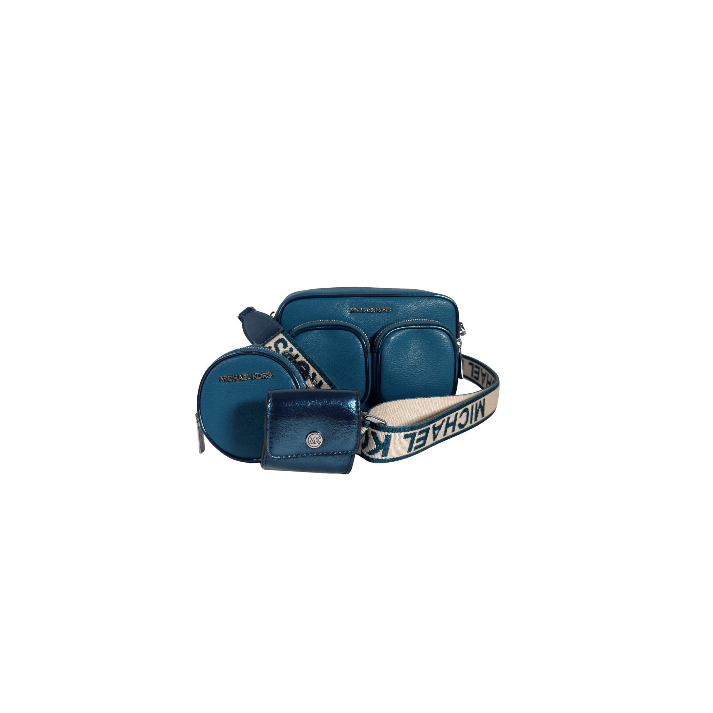 MICHAEL KORS BRYANT - CAMERA BAG + POCHETTE RONDE + MINI ETUI - La Belle Boutique