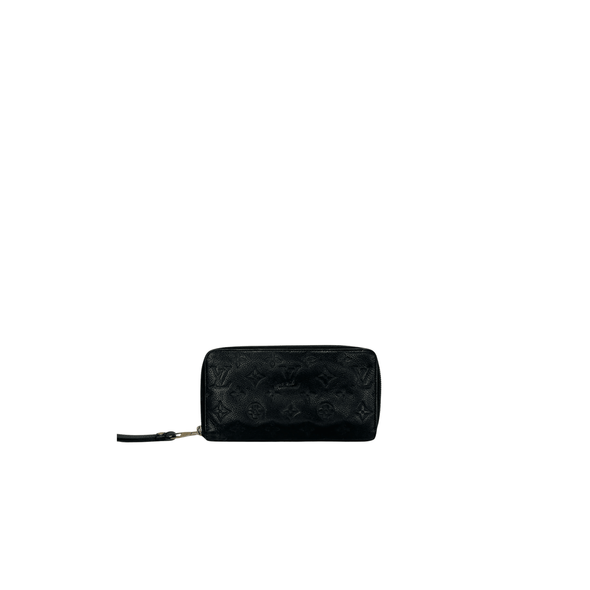 LOUIS VUITTON - PORTEFEUILLE ZIPPY - CUIR MONOGRAM EMPREINTE NOIR - La Belle Boutique