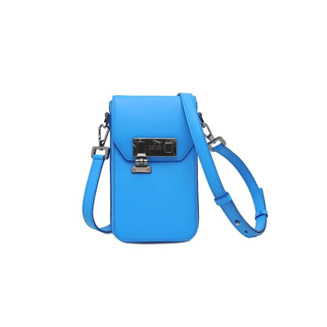 Pochette en cuir C. DIOR