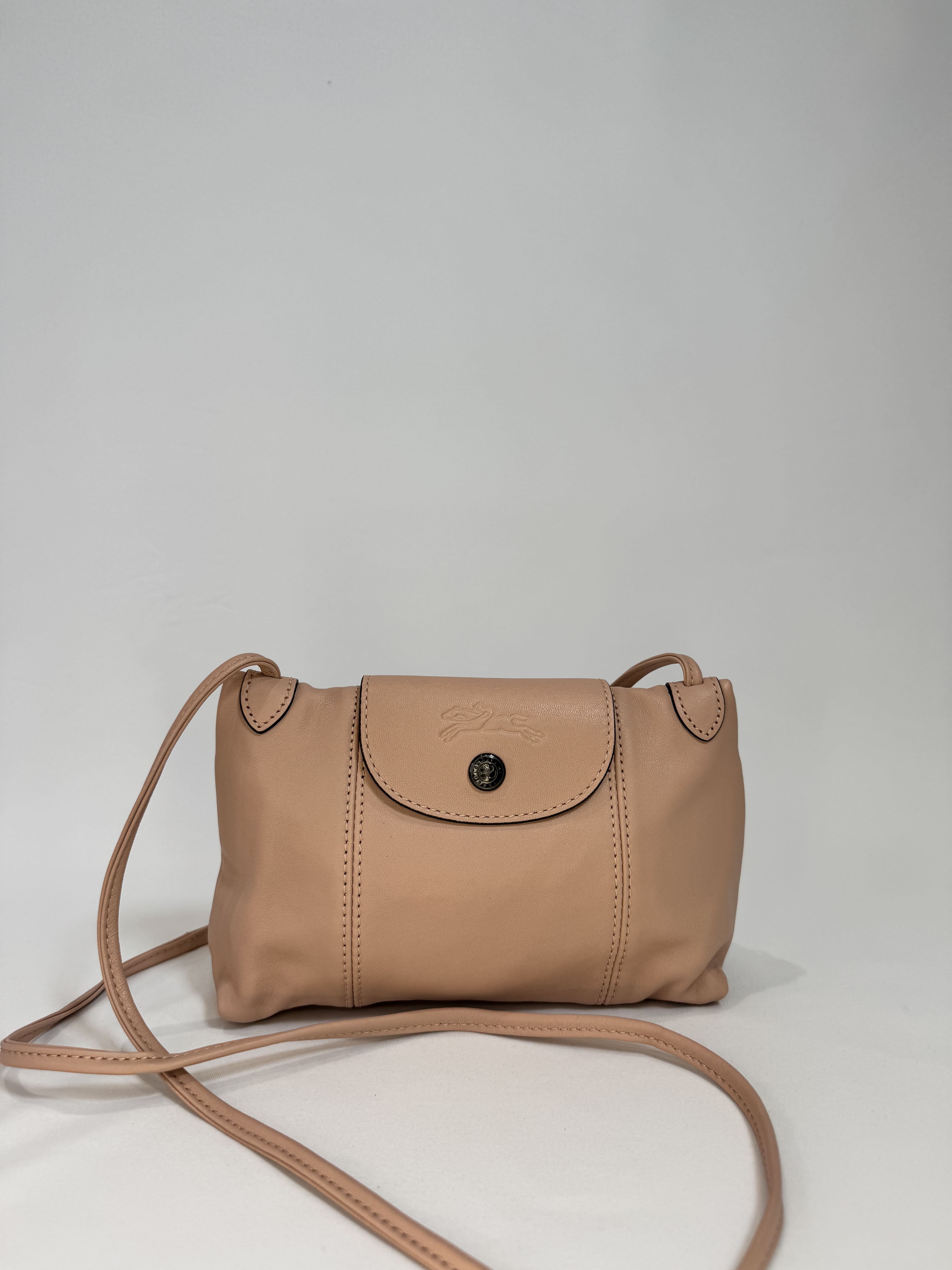 Sac bandoulière Le Pliage Cuir Longchamp