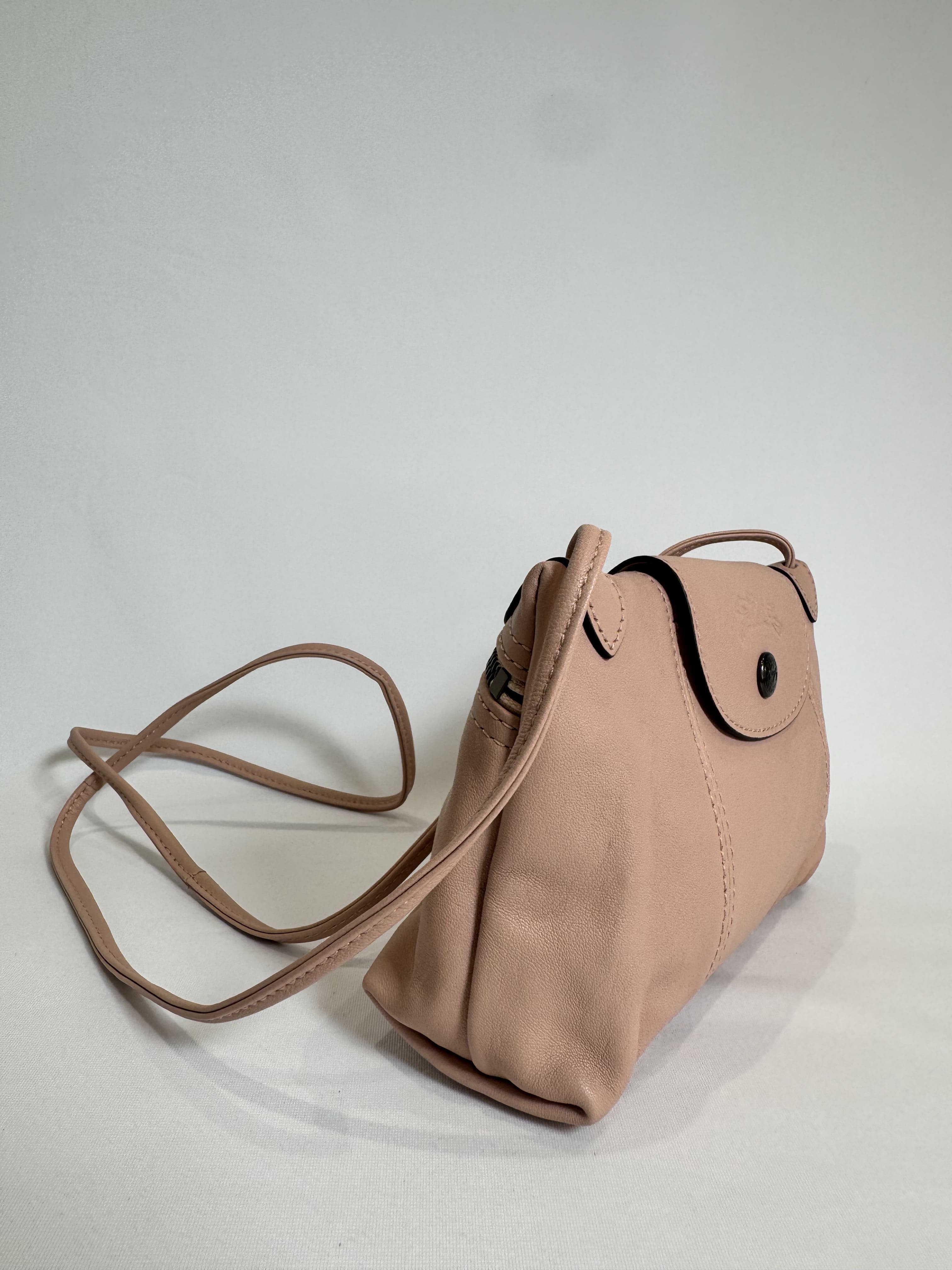 Sac bandoulière Le Pliage Cuir Longchamp