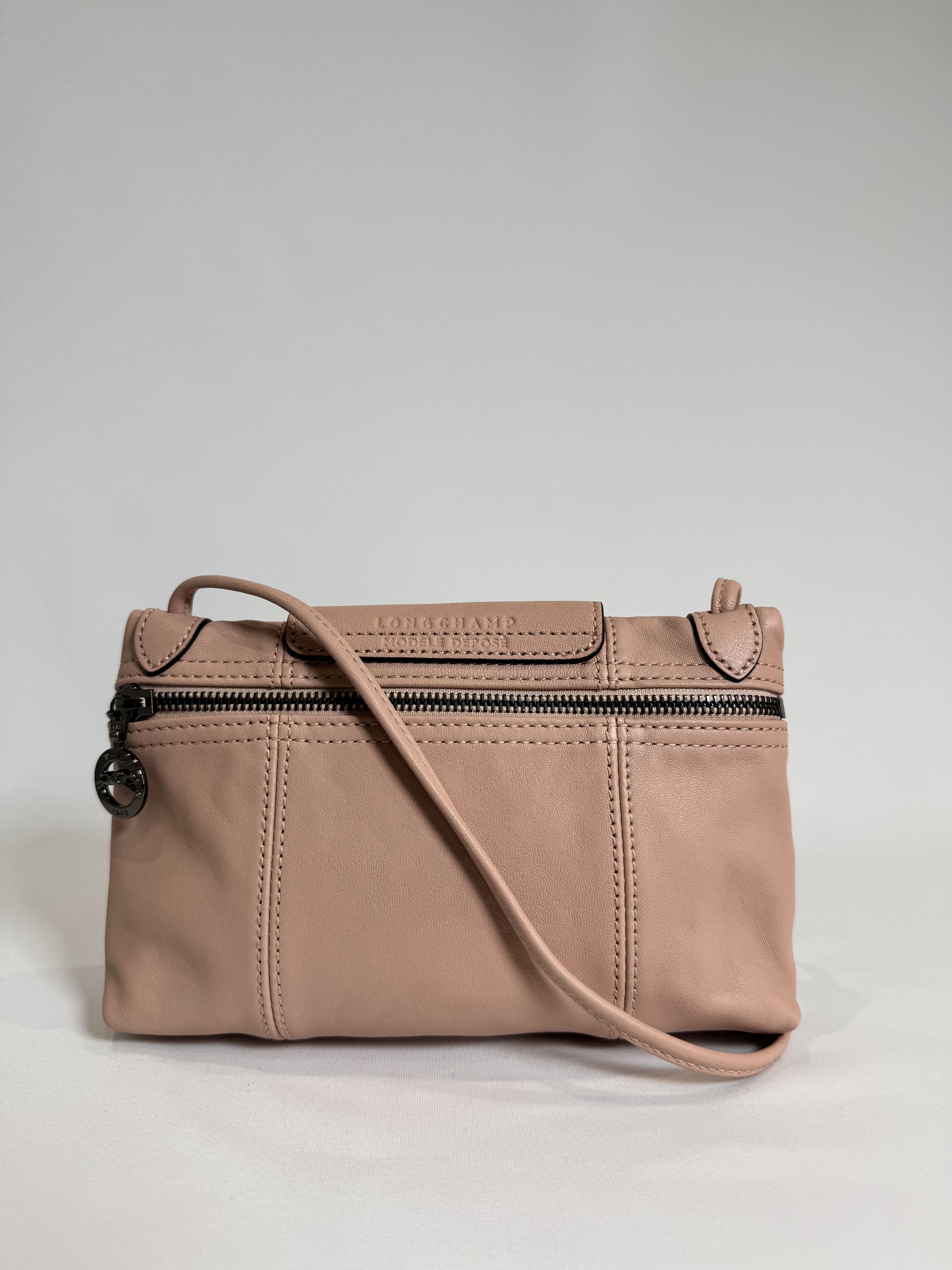 Sac bandoulière Le Pliage Cuir Longchamp