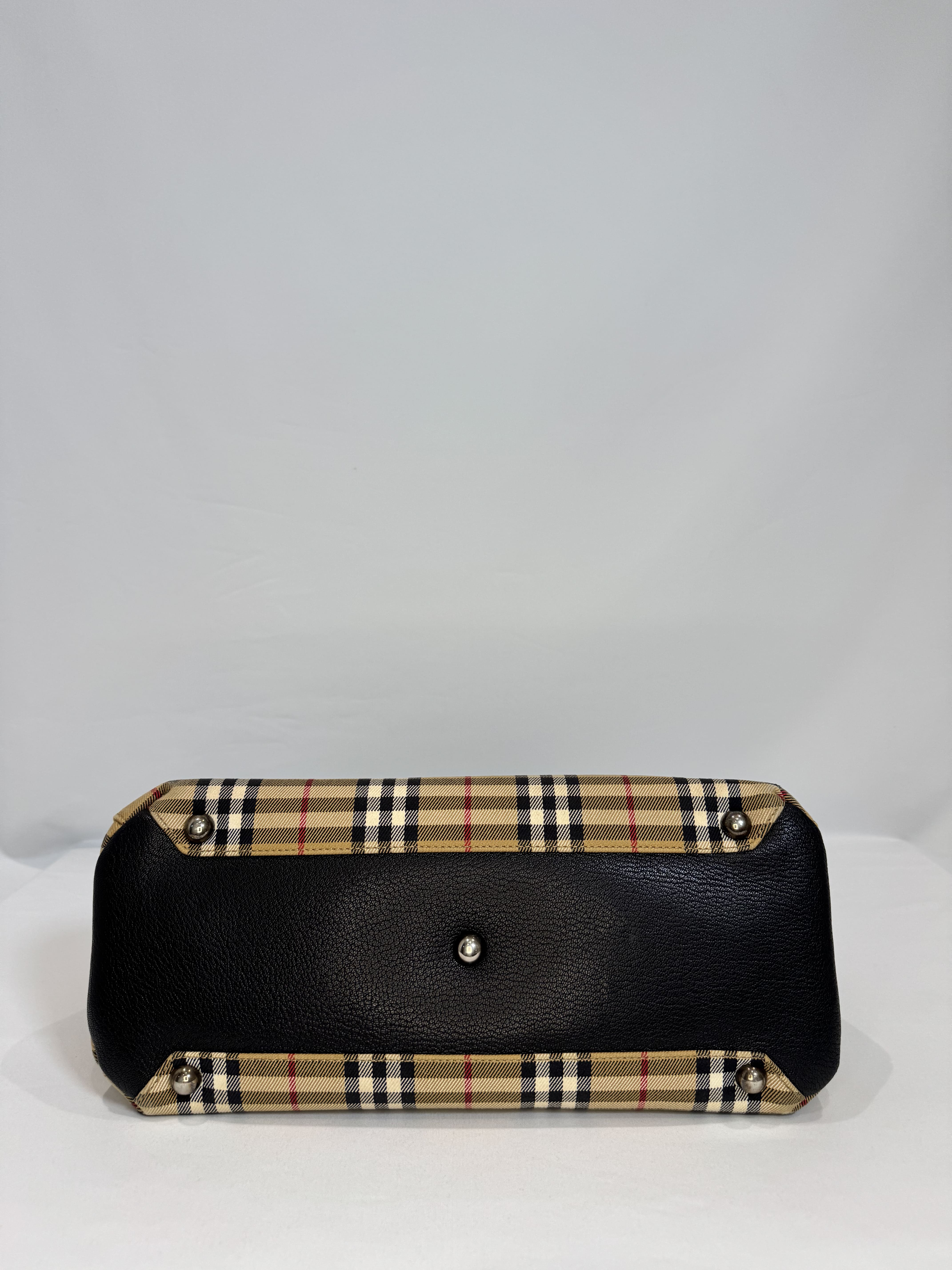 Sac à main Burberry – Toile Nova Check cuir beige