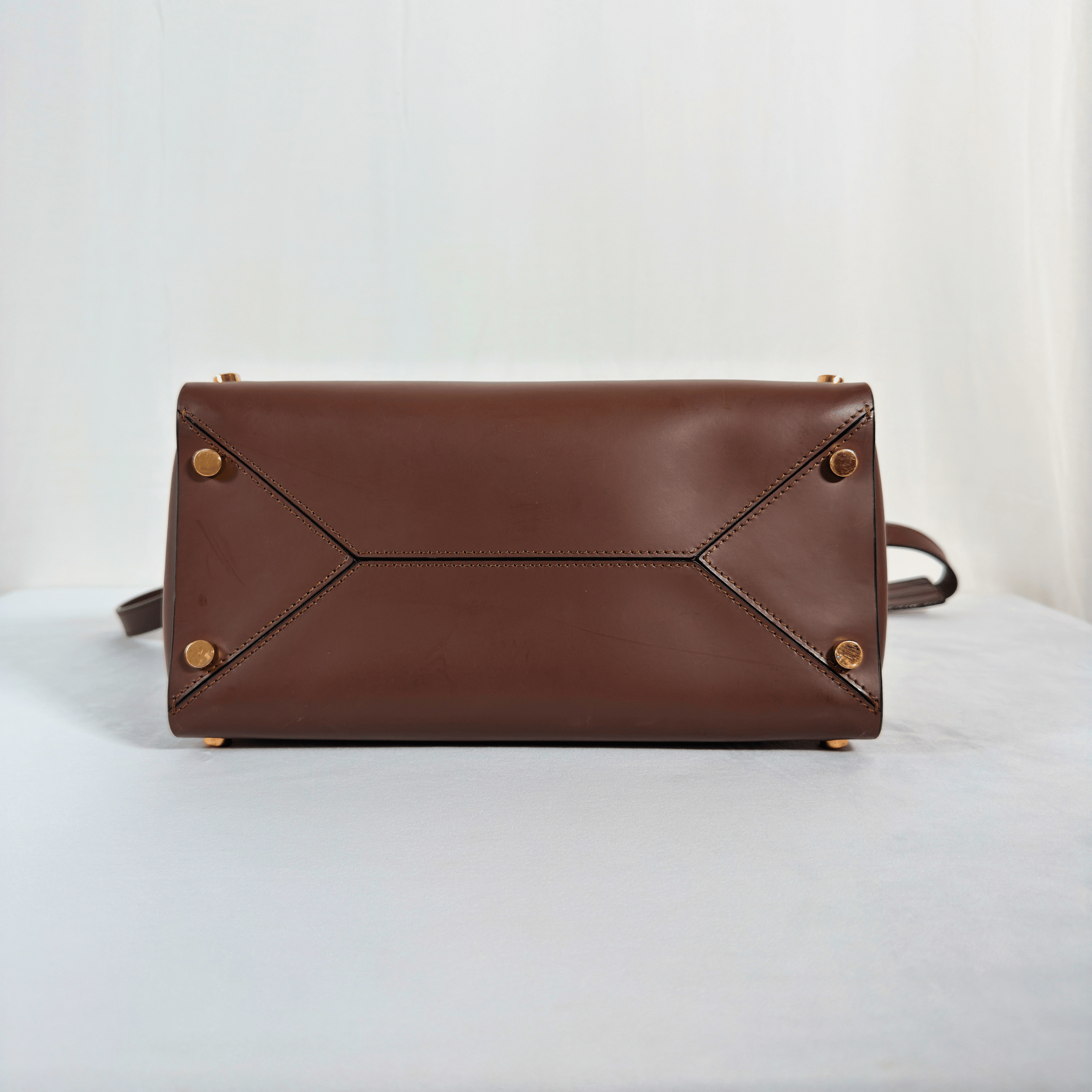 SAC BANDOULIERE JIMMY CHOO - CUIR LISSE MARRON