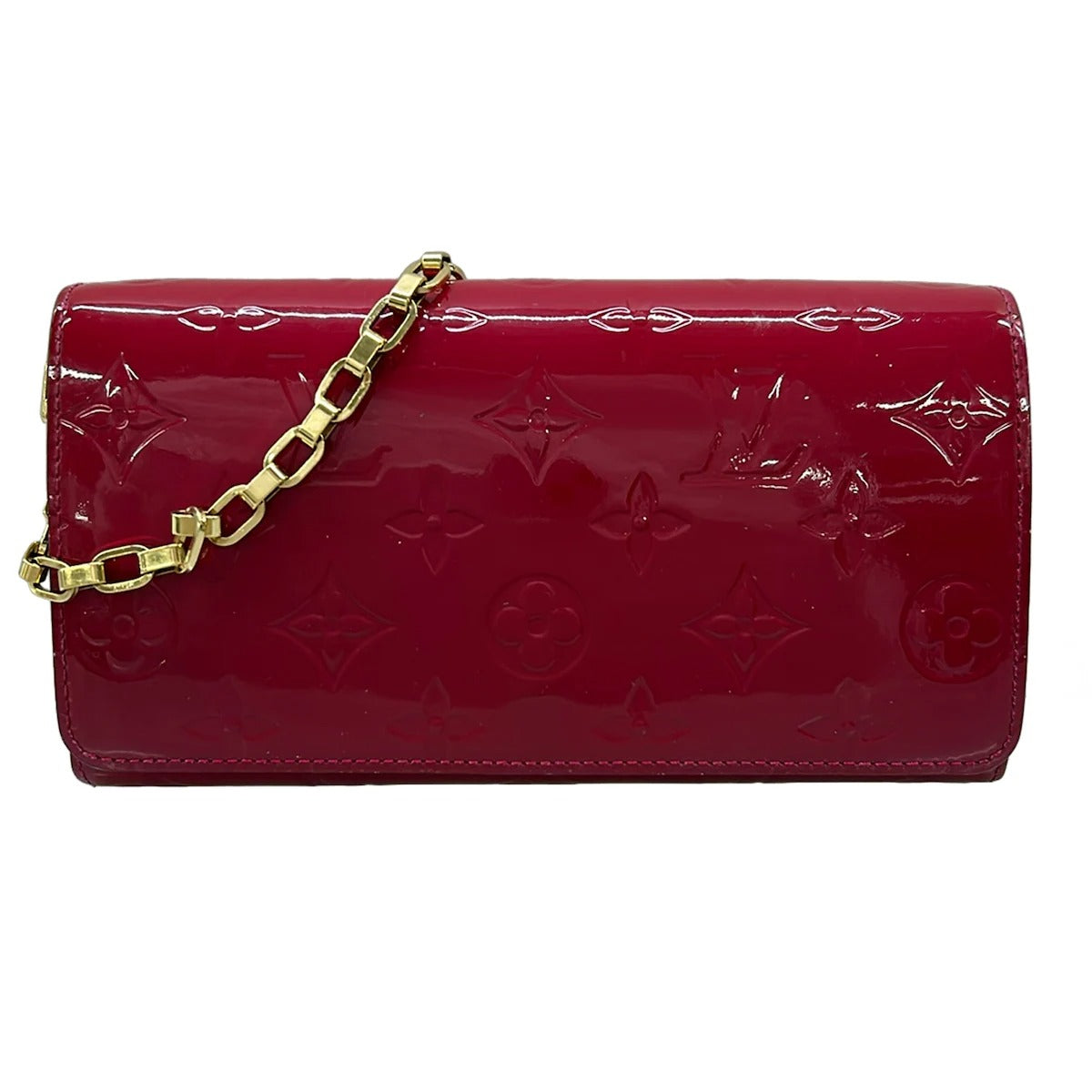 LOUIS VUITTON - Wallet on chain Sarah Monogram Vernis M90087 Rose Indian