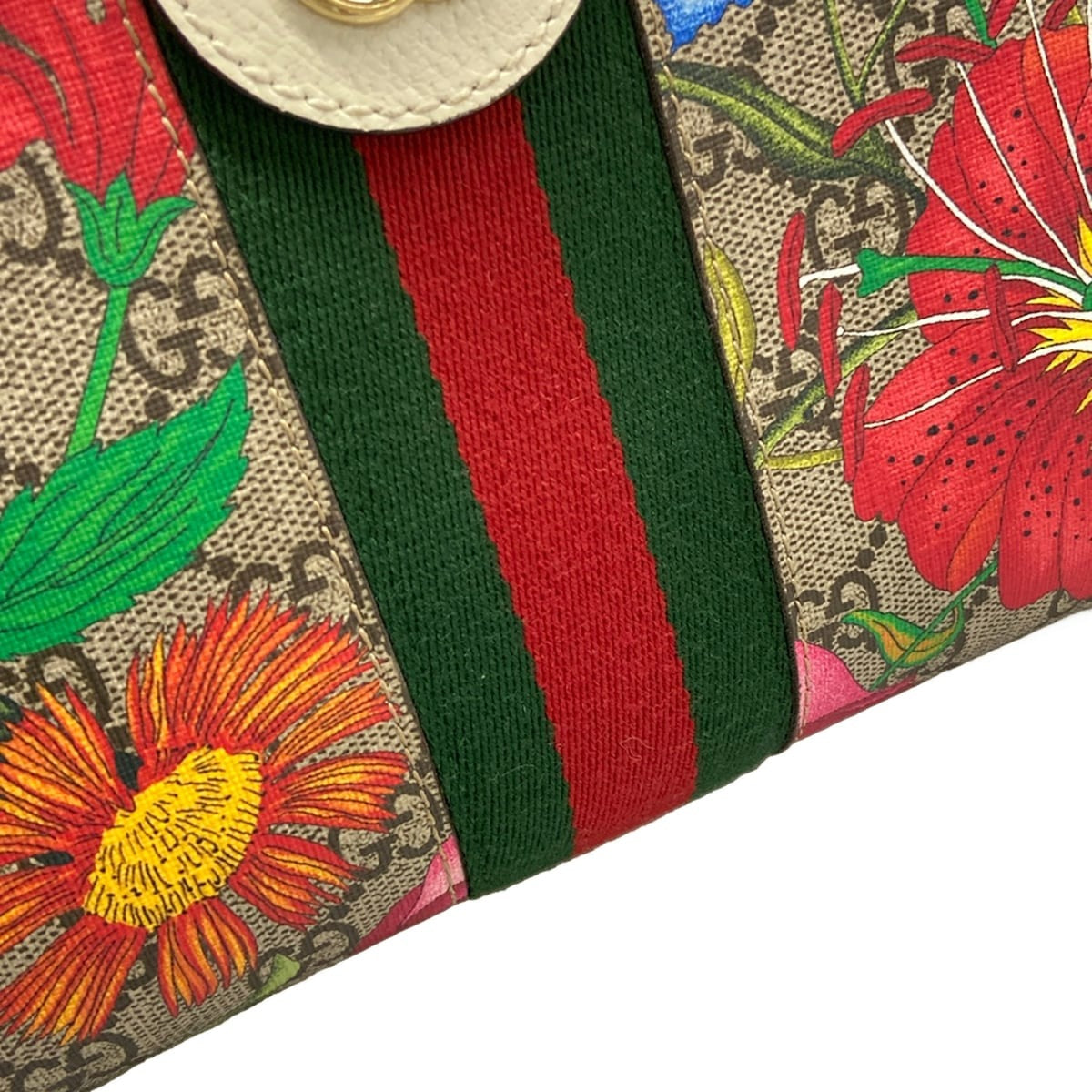 GUCCI - POCHETTE OPHIDIA GG FLORA - TOILE GG SUPREME IMPRIME FLORAL