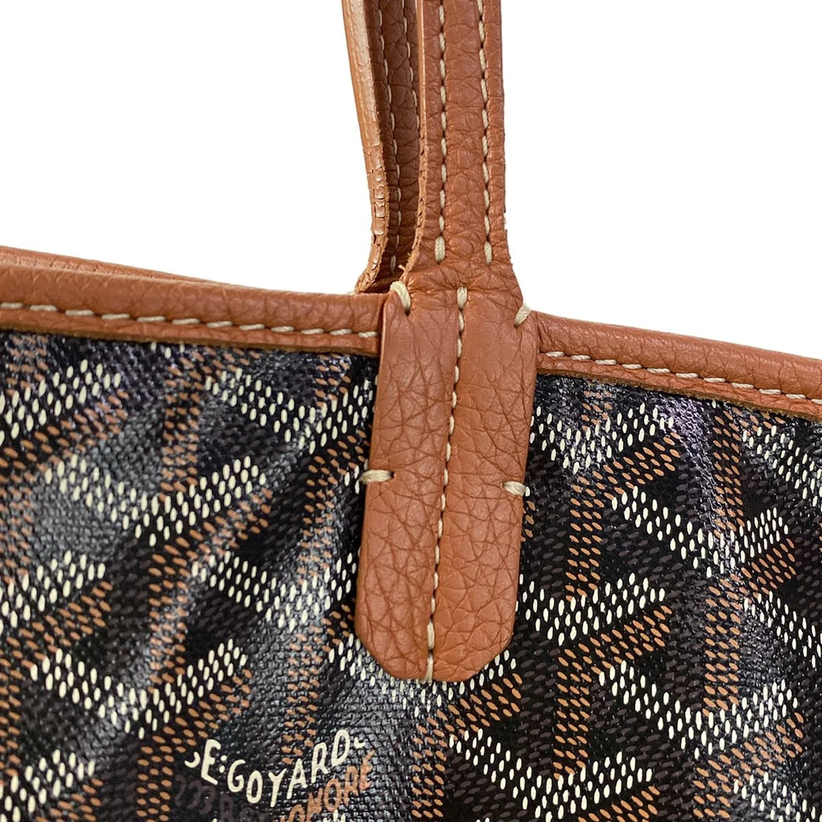 GOYARD - HARDI PM - TOILE GOYARDINE NOIRE CUIR CAMEL
