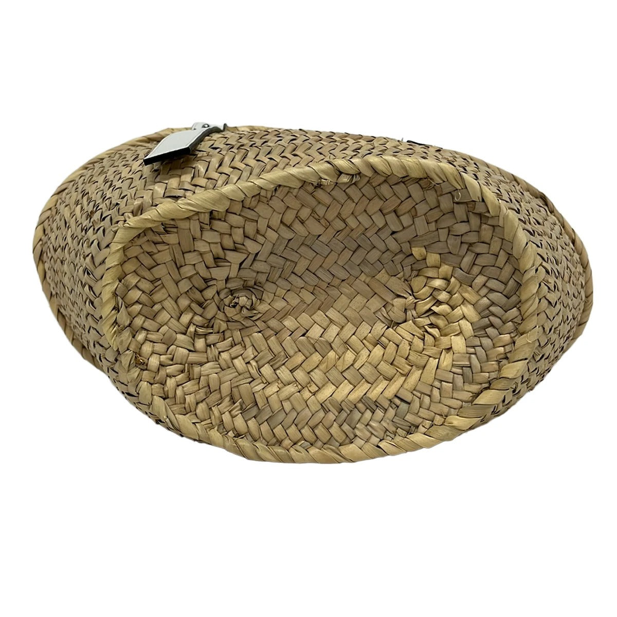 LOEWE - PANIER BASKET BAG MEDIUM - RAPHIA NATUREL CUIR BLANC
