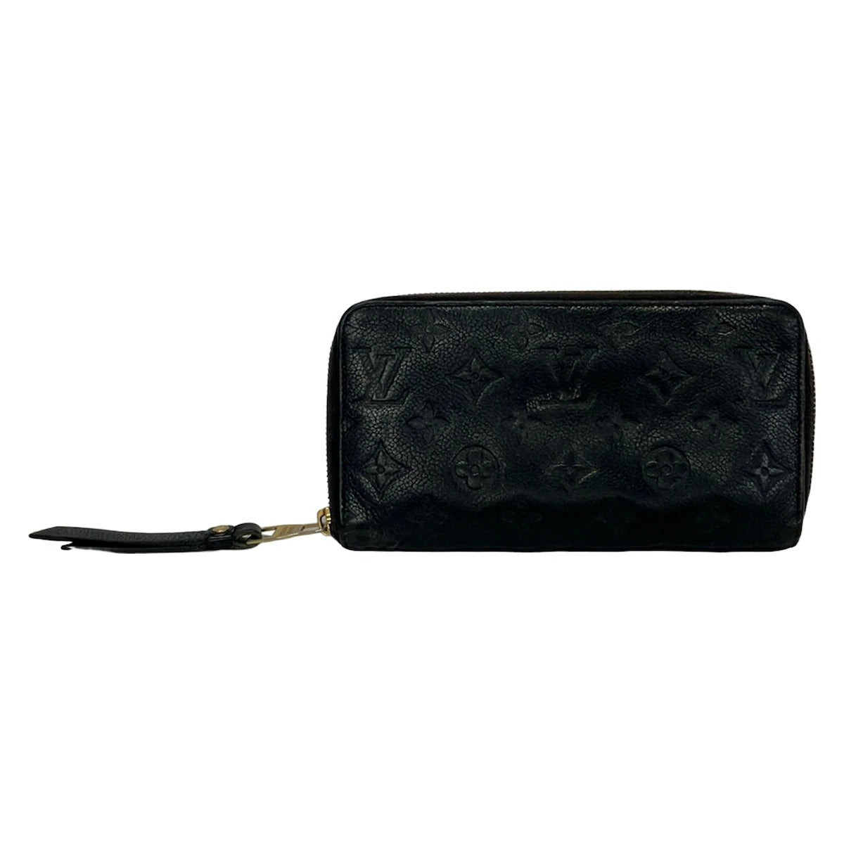 LOUIS VUITTON - PORTEFEUILLE ZIPPY - CUIR MONOGRAM EMPREINTE NOIR