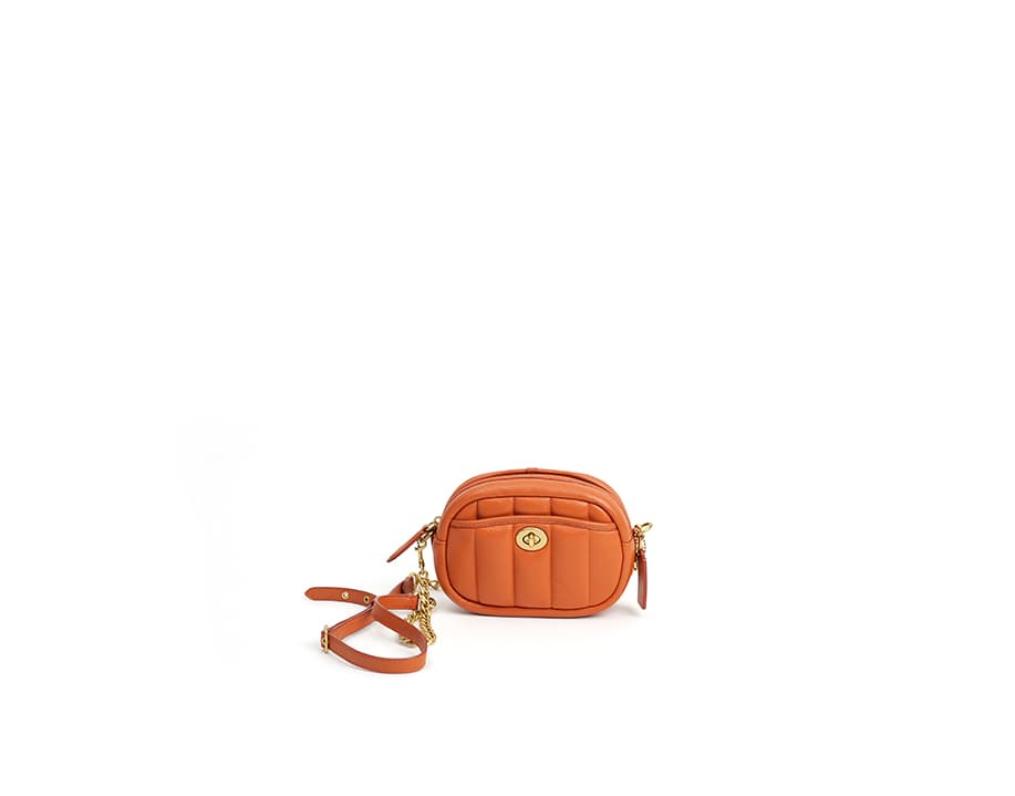 Quilted leather shoulder bag