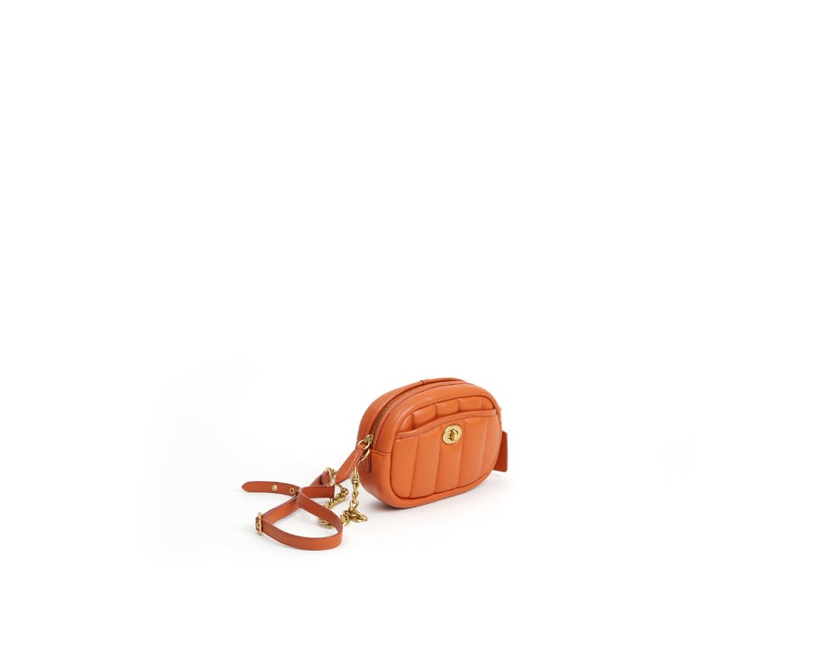 Quilted leather shoulder bag