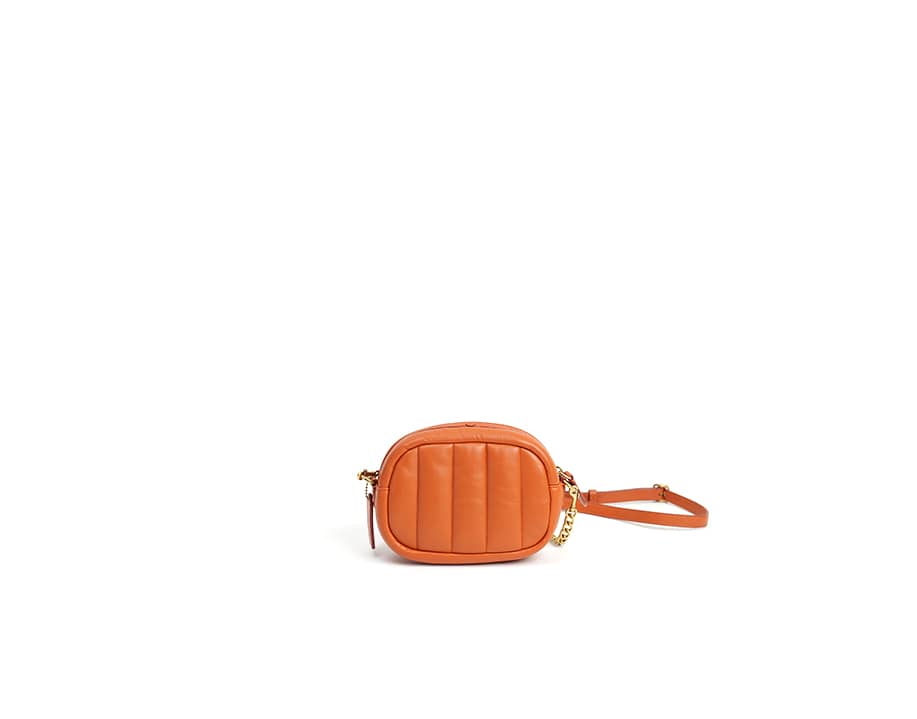 Quilted leather shoulder bag
