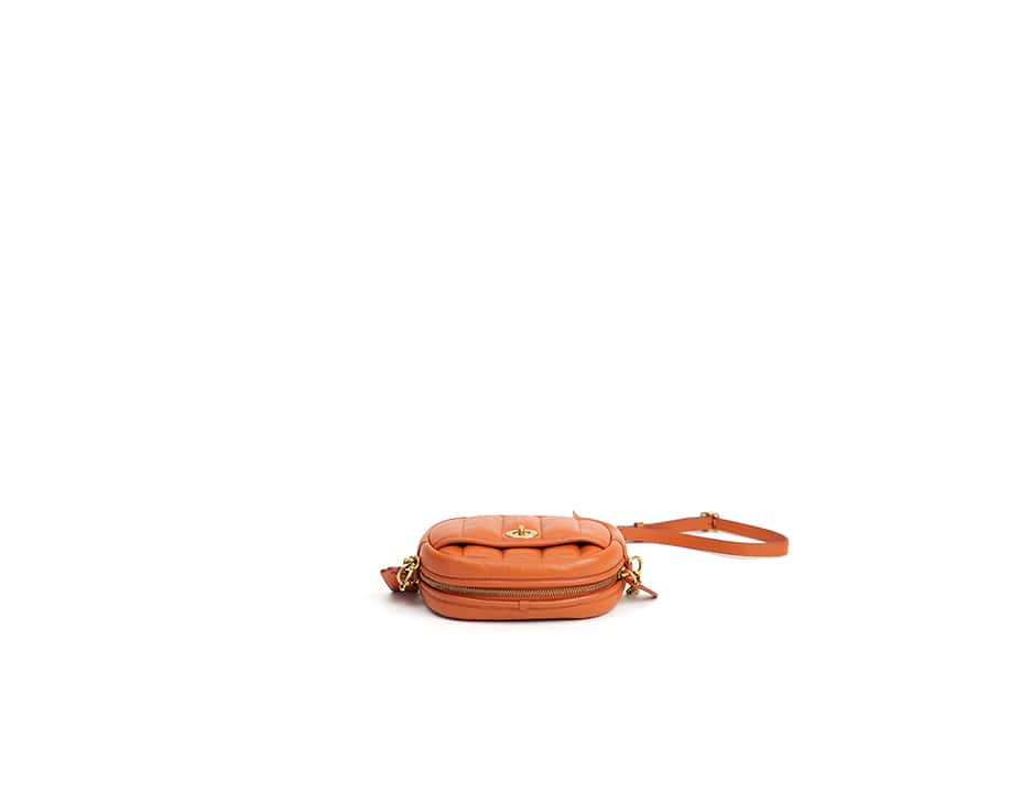 Quilted leather shoulder bag