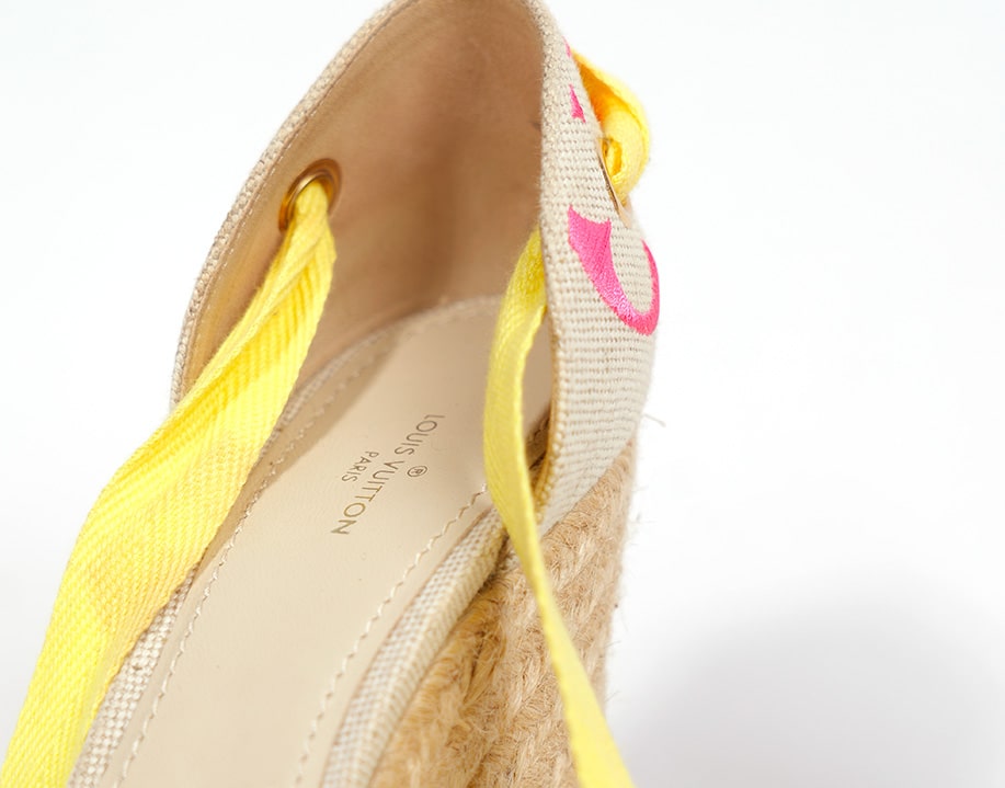 Espadrilles à talons Rose Pop Louis Vuitton
