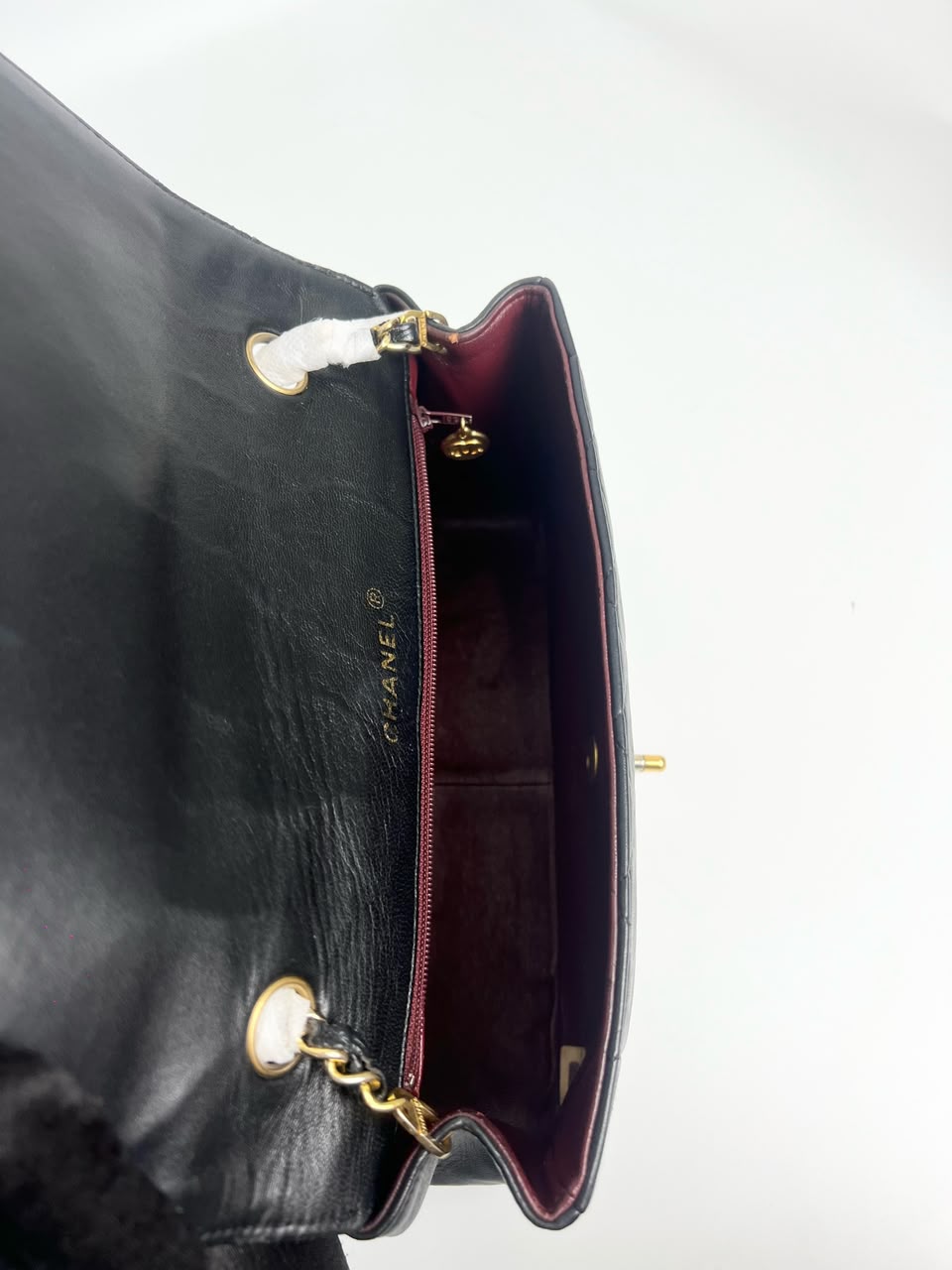 Sac Chanel Diana, vue de l'intérieur