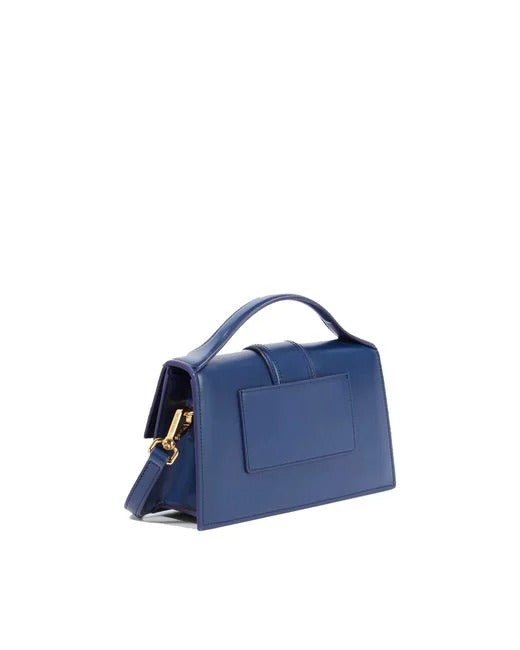 SAC JACQUEMUS LE GRAND BAMBINO - CUIR BLEU MARINE - La Belle Boutique