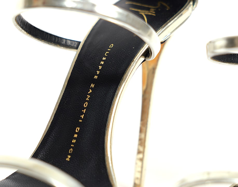 Sandales Harmony argent Giuseppe Zanotti
