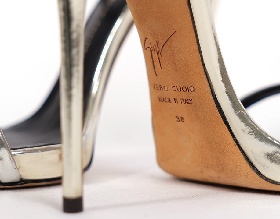 Sandales Harmony argent Giuseppe Zanotti