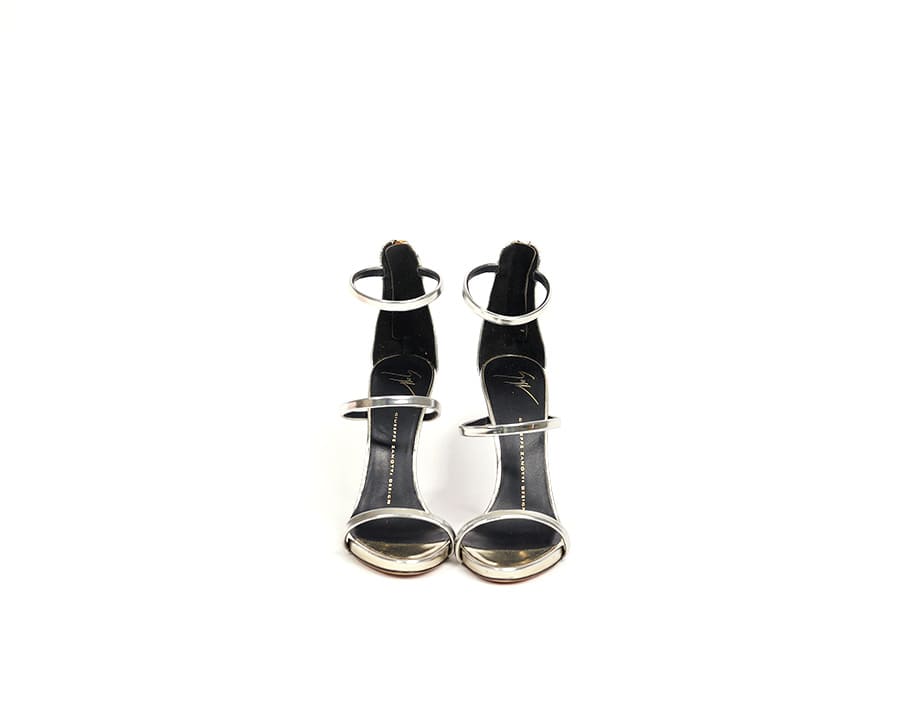 Sandales Harmony argent Giuseppe Zanotti