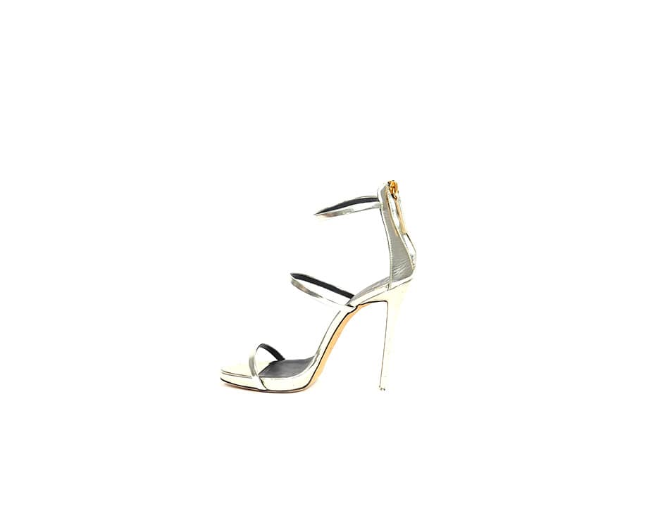 Sandales Harmony argent Giuseppe Zanotti