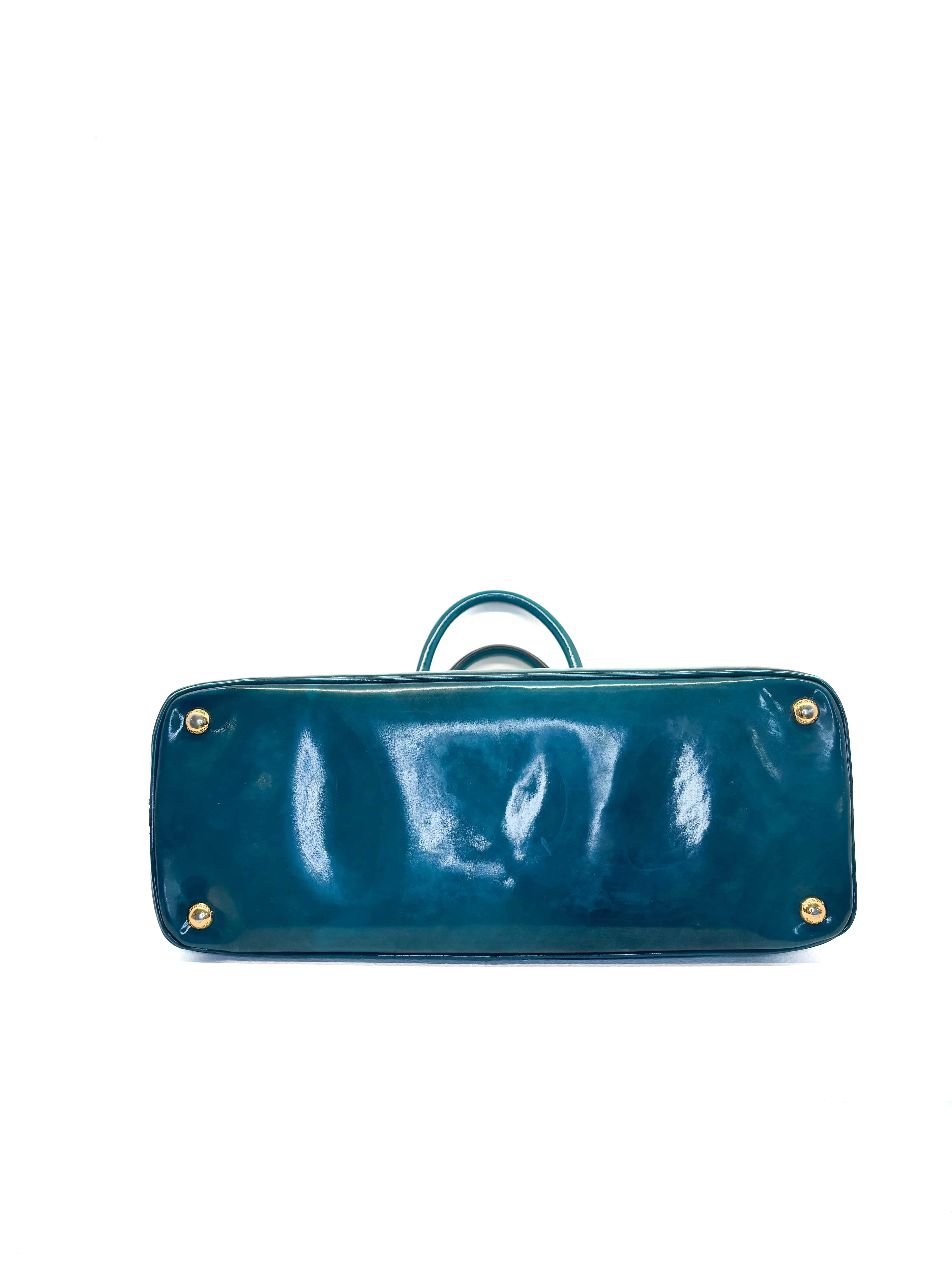 Sac à main Prada Promenade en cuir vernis