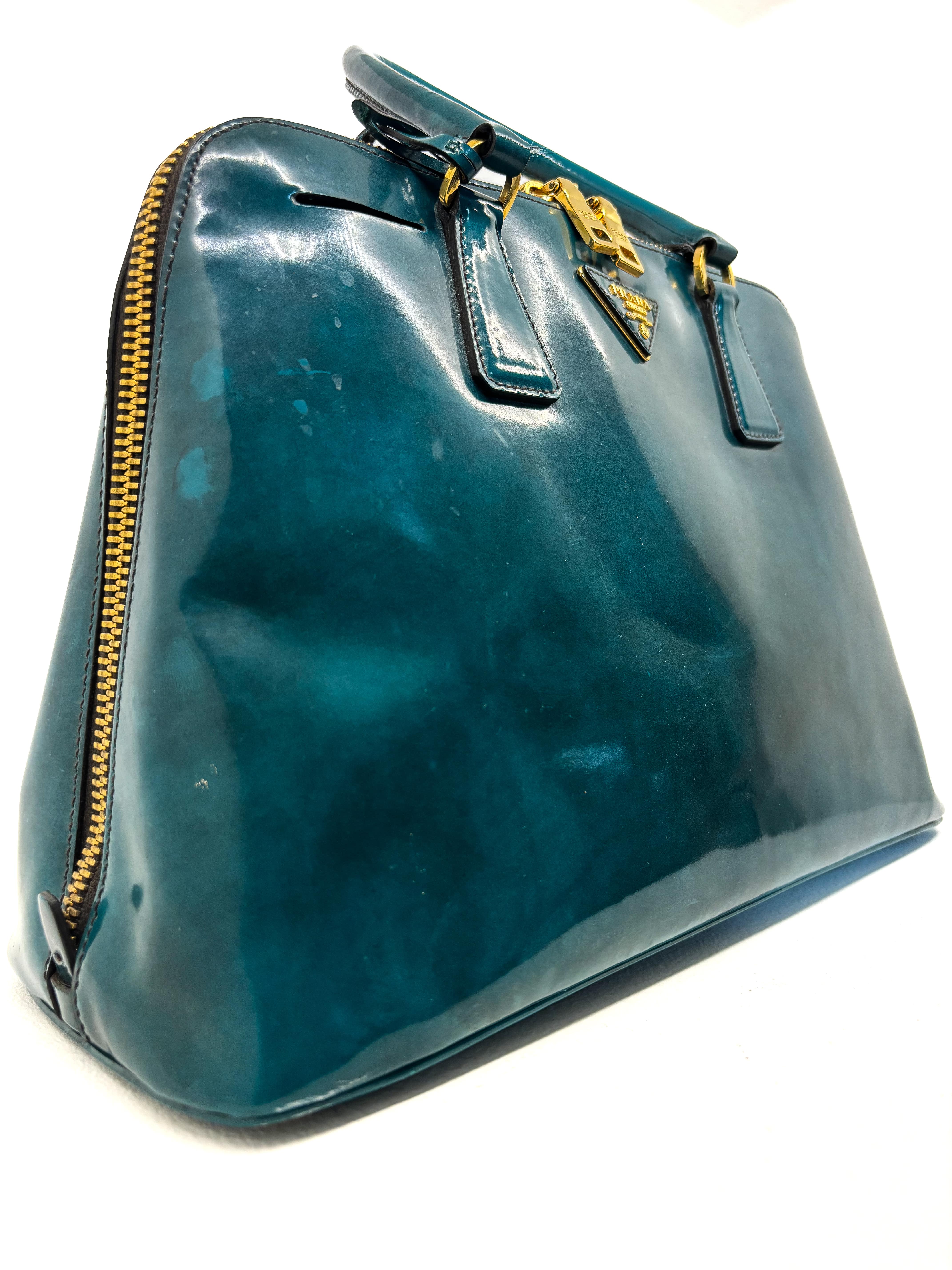 Sac à main Prada Promenade en cuir vernis