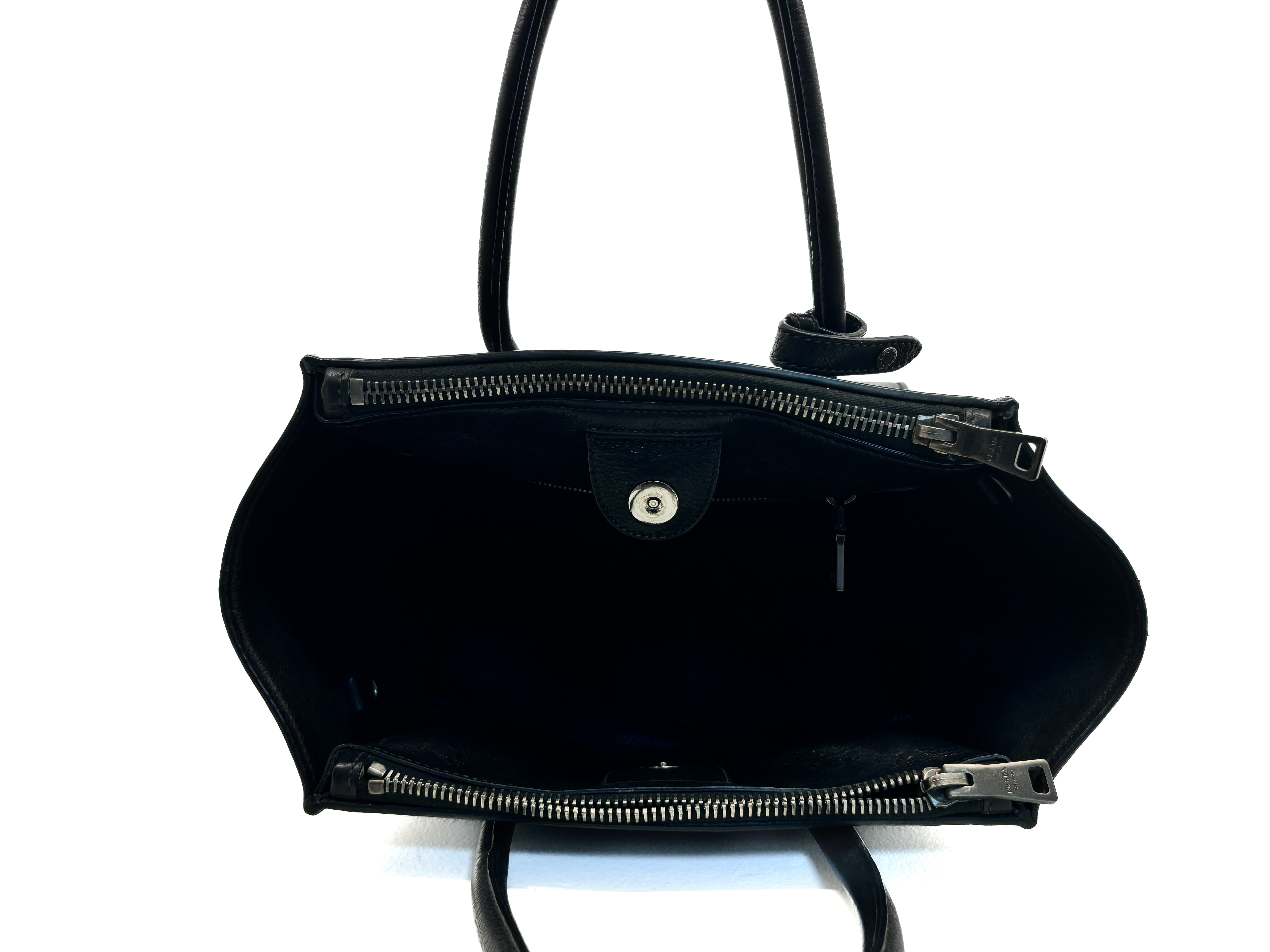 Sac à main double anse Prada