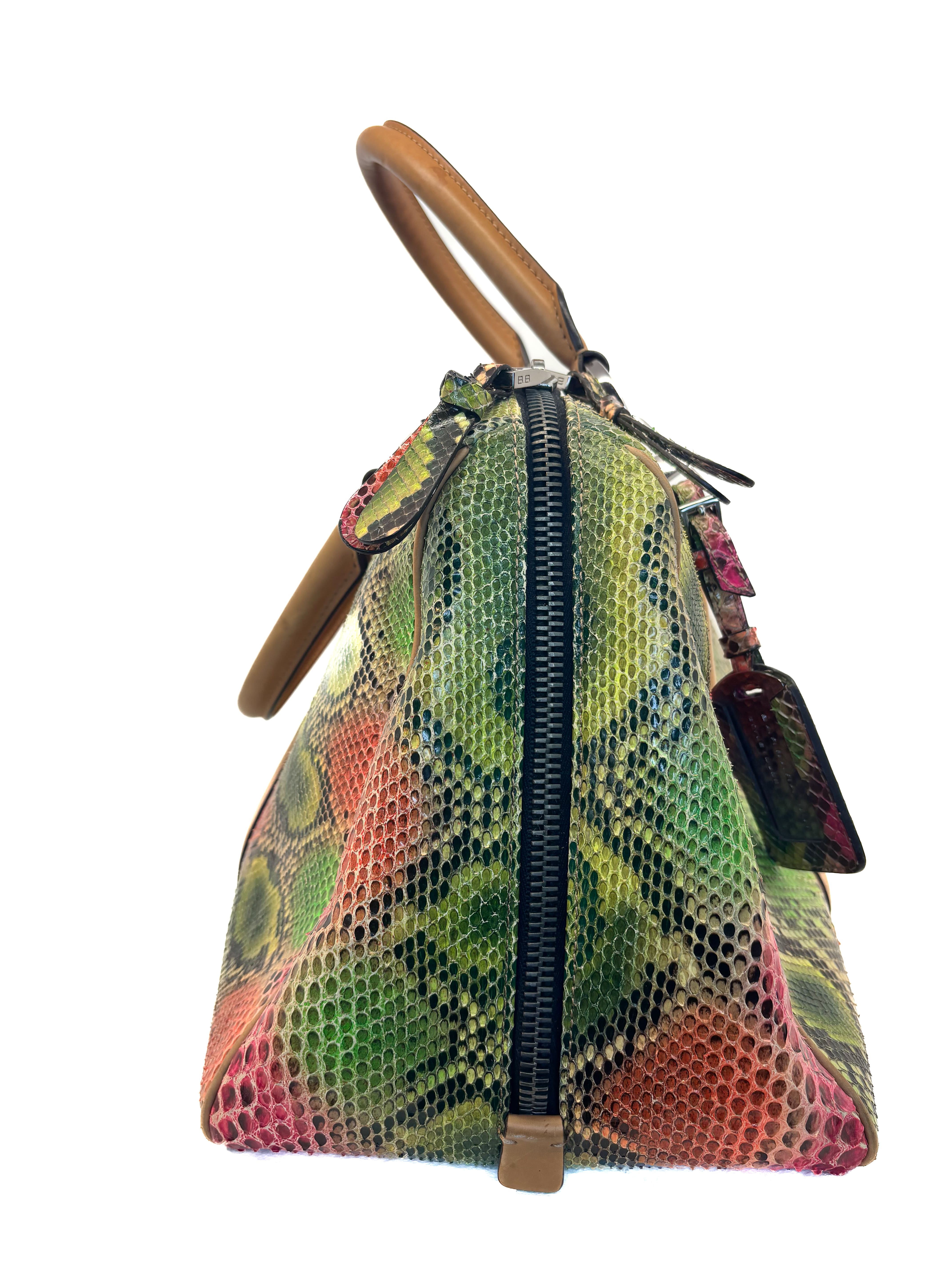 Sac à main Dude Barbara Bui en python multicolore