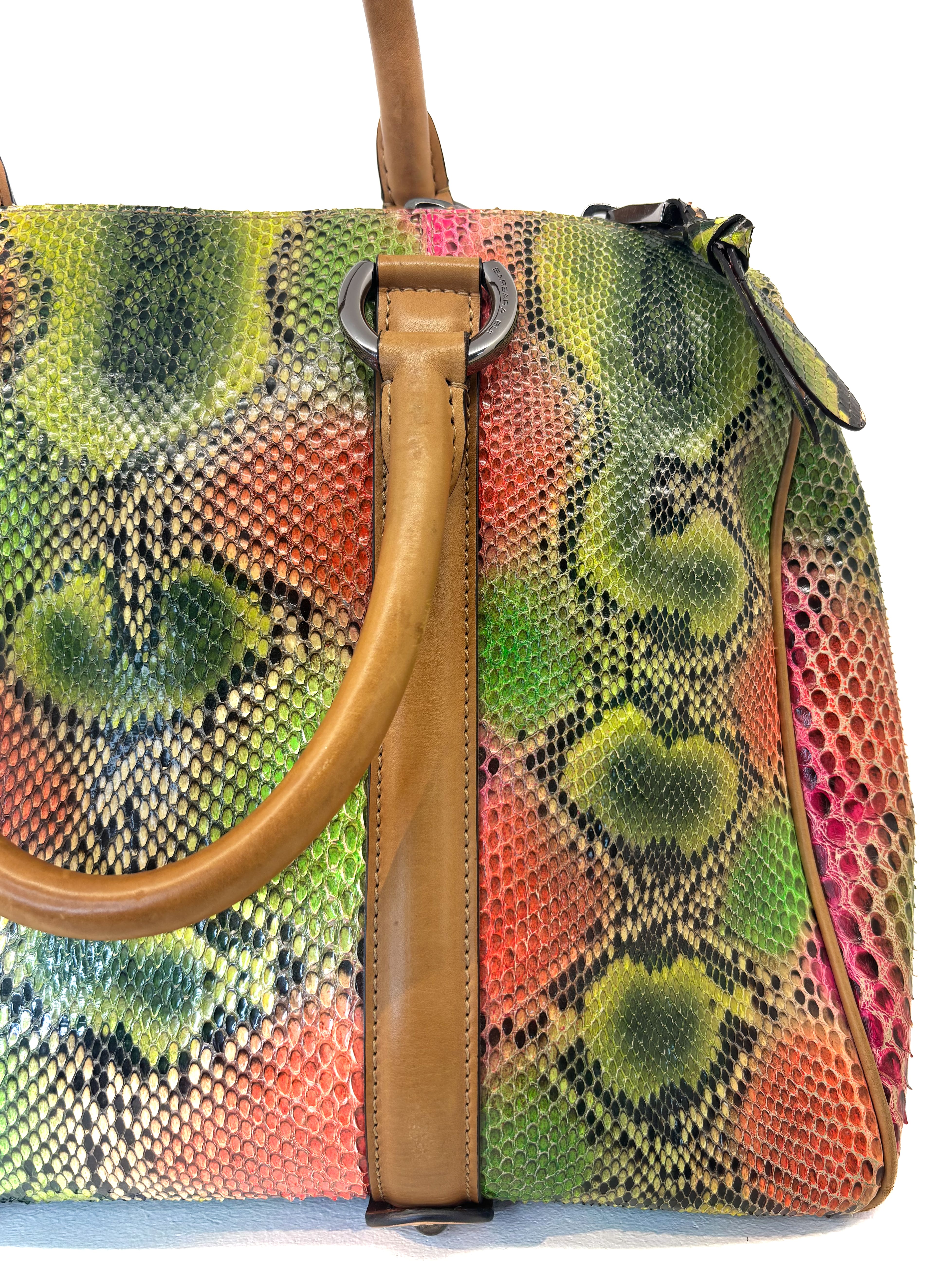 Sac à main Dude Barbara Bui en python multicolore