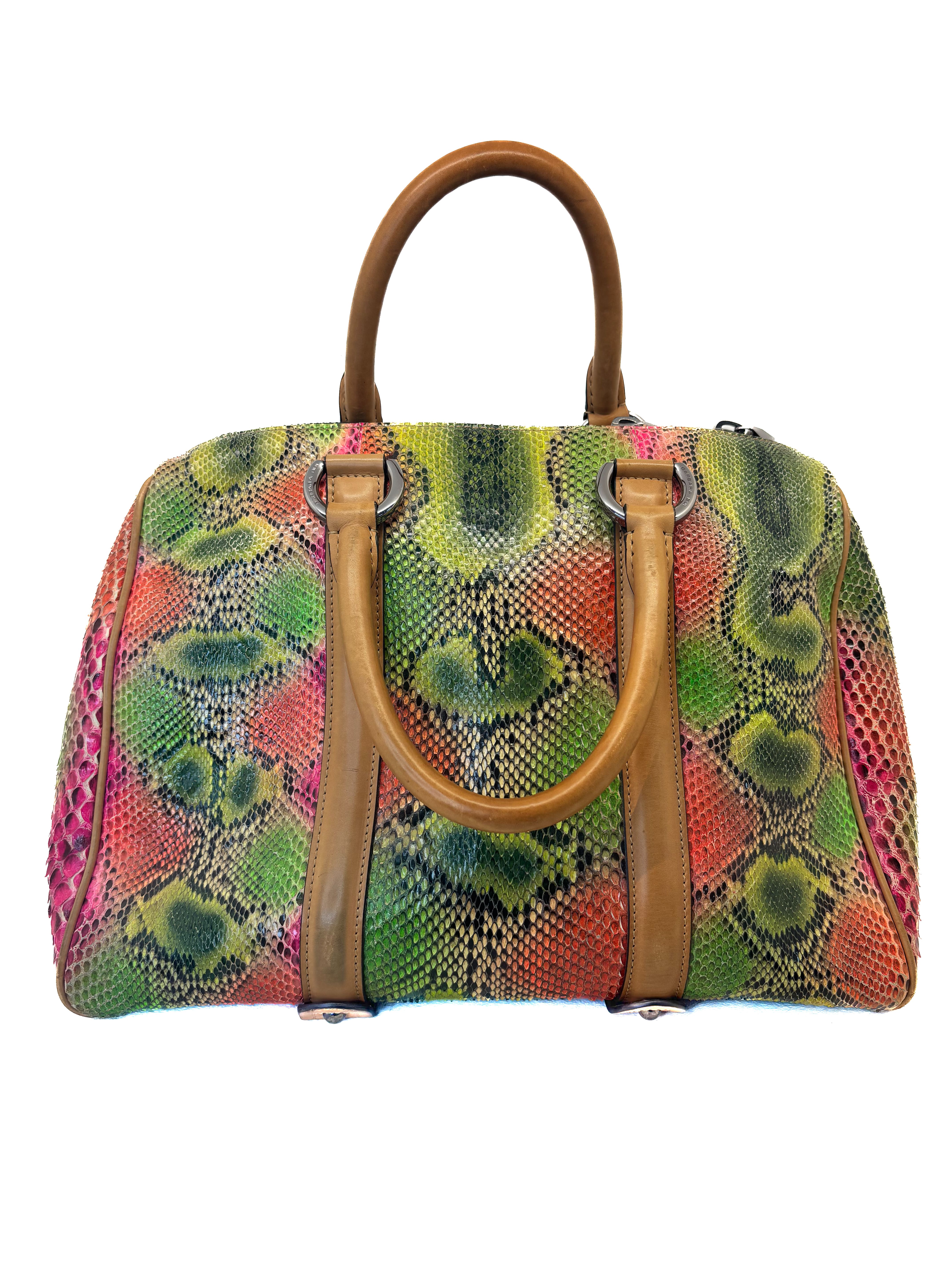 Sac à main Dude Barbara Bui en python multicolore