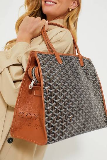 GOYARD - HARDI PM - TOILE GOYARDINE NOIRE CUIR CAMEL