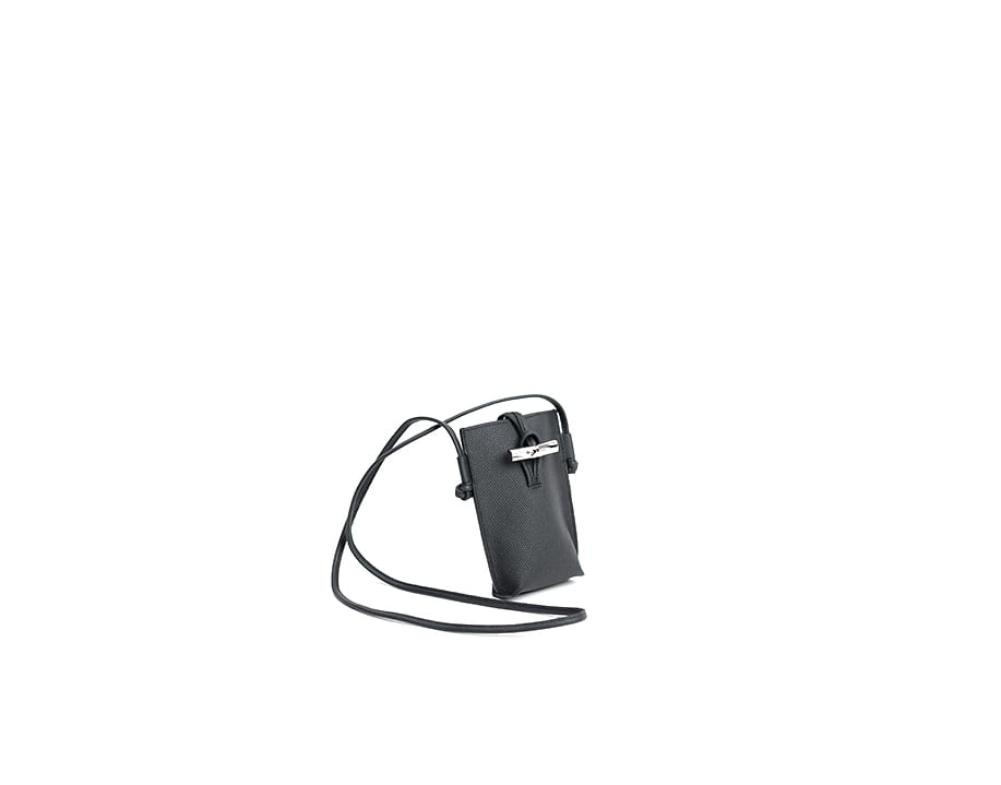 Pochette téléphone Longchamp avec cordon Roseau Cuir