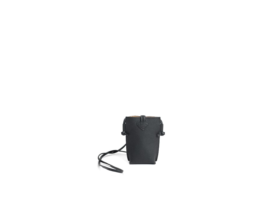 Pochette téléphone Longchamp avec cordon Roseau Cuir