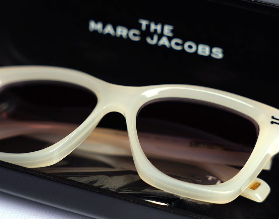 Lunettes carrées blanches Marc Jacobs