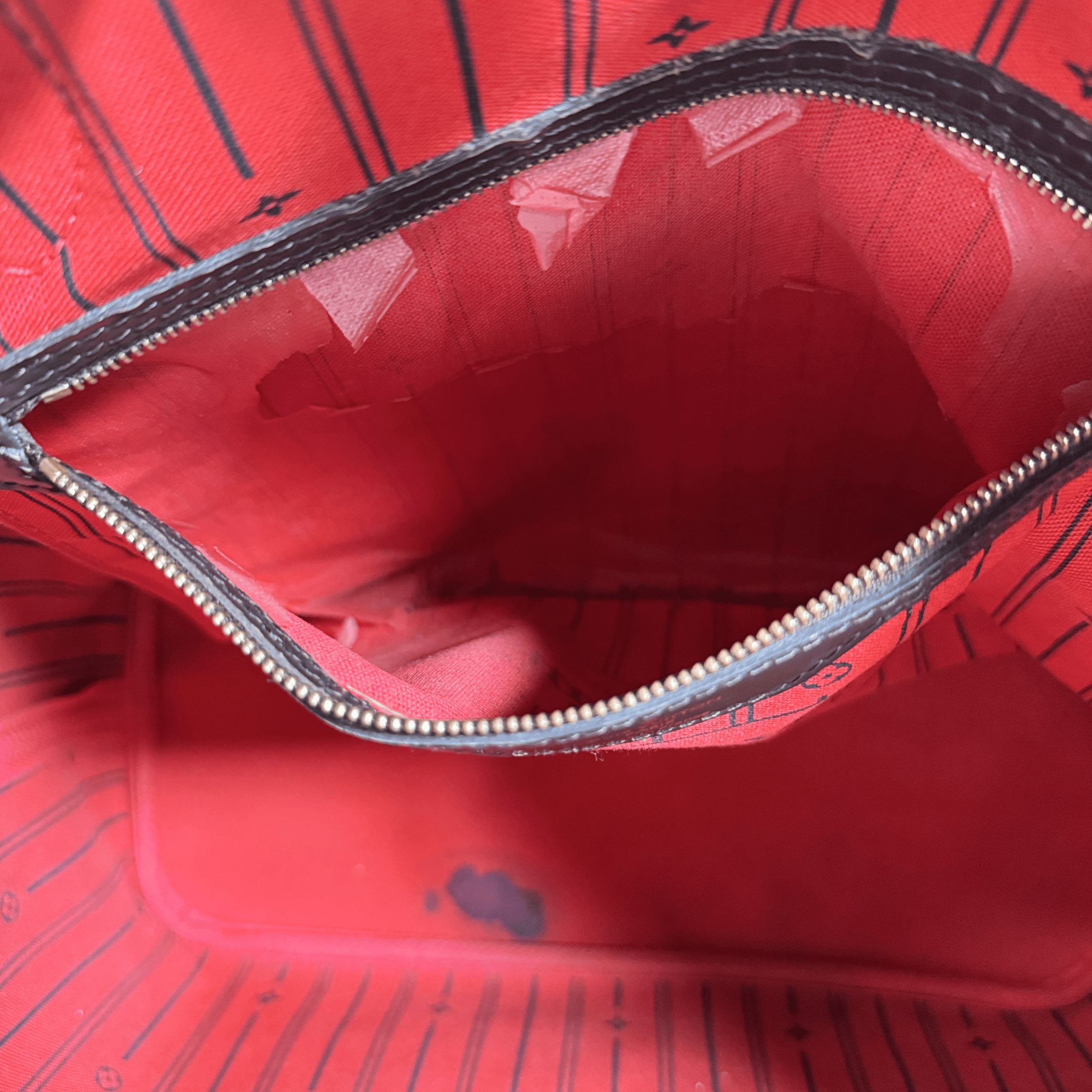 SAC LOUIS VUITTON NEVERFULL MM - TOILE DAMIER EBENE - La Belle Boutique