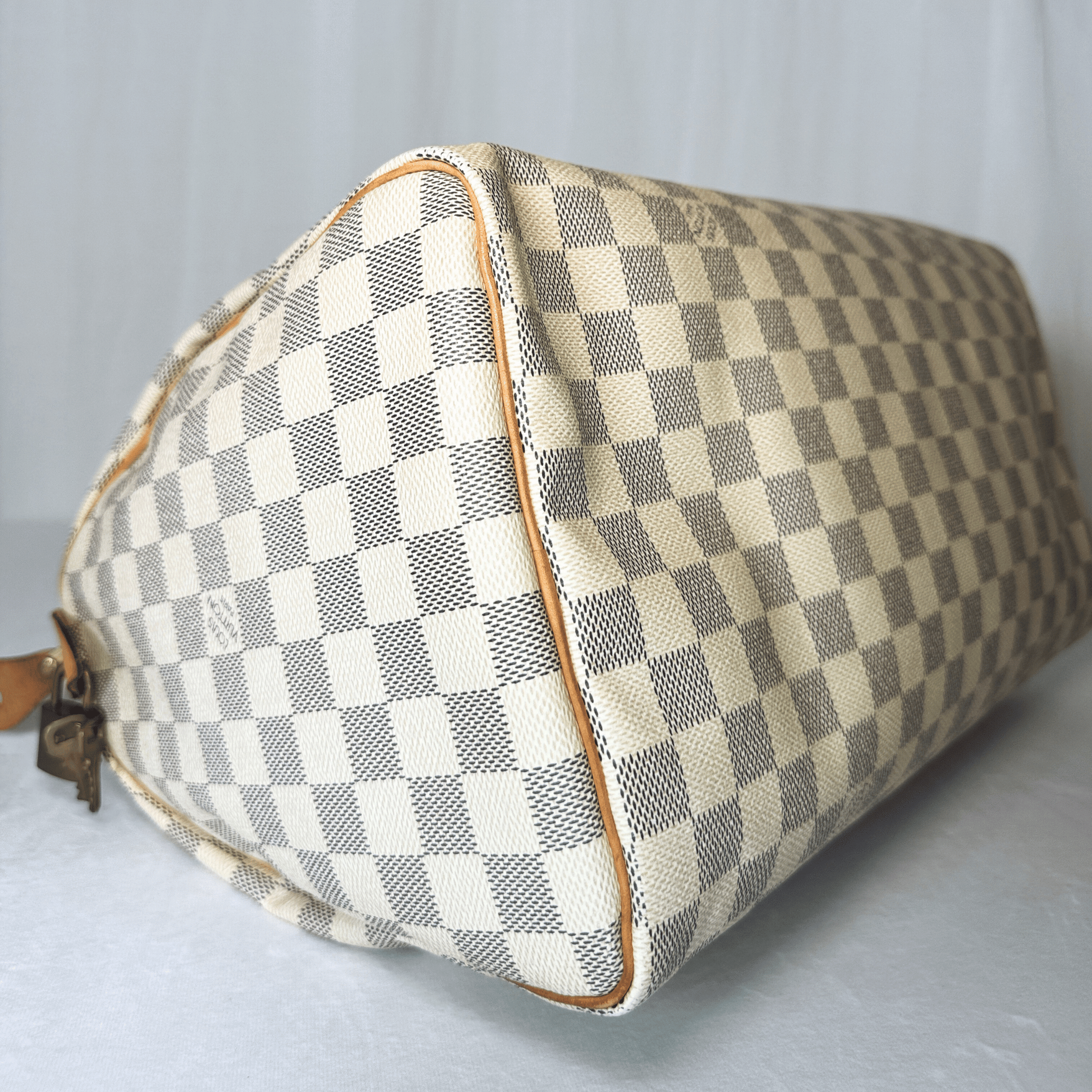 SAC LOUIS VUITTON SPEEDY 35 TOILE DAMIER AZUR VINTAGE - La Belle Boutique