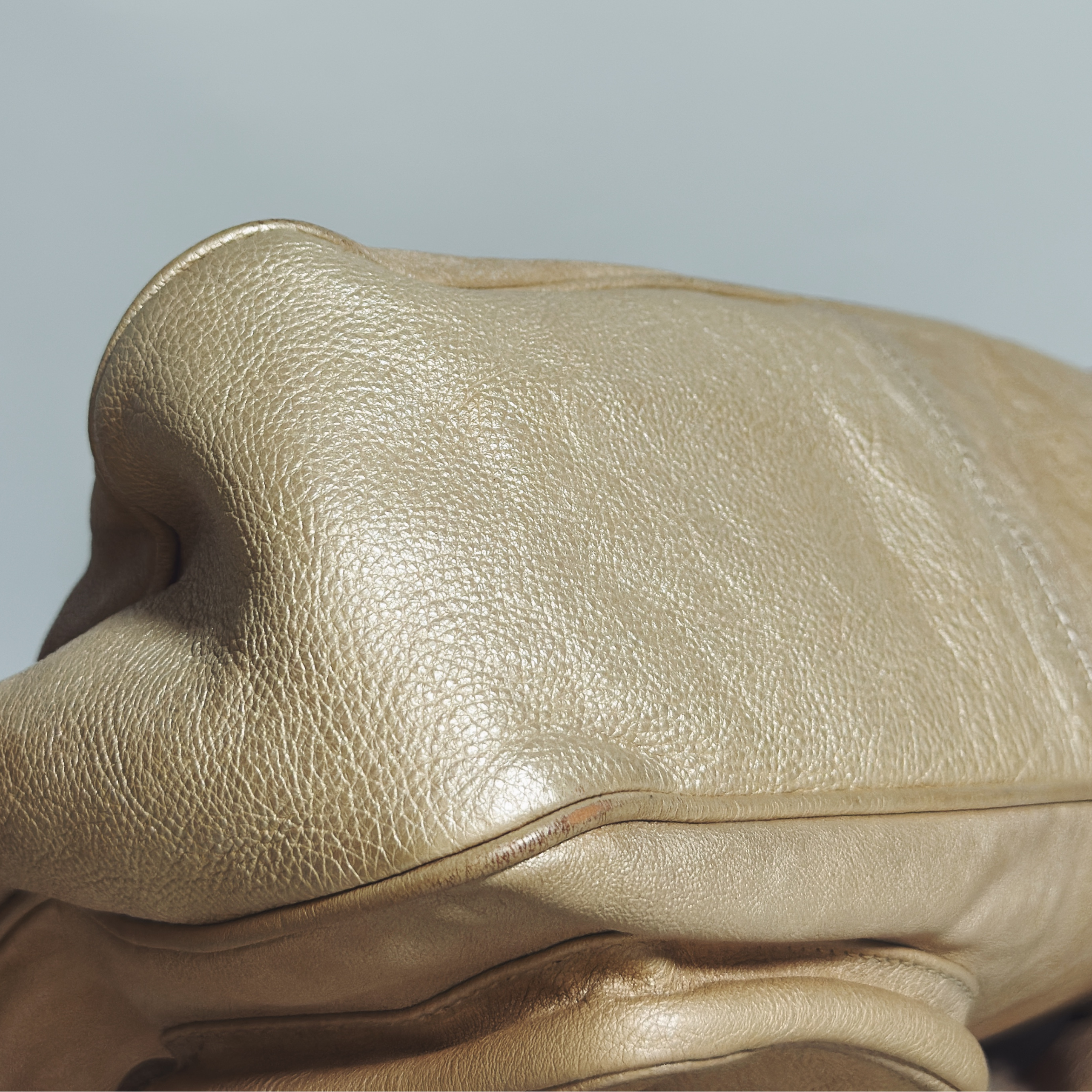 Sac à main Dior Gaucho en cuir beige vintage