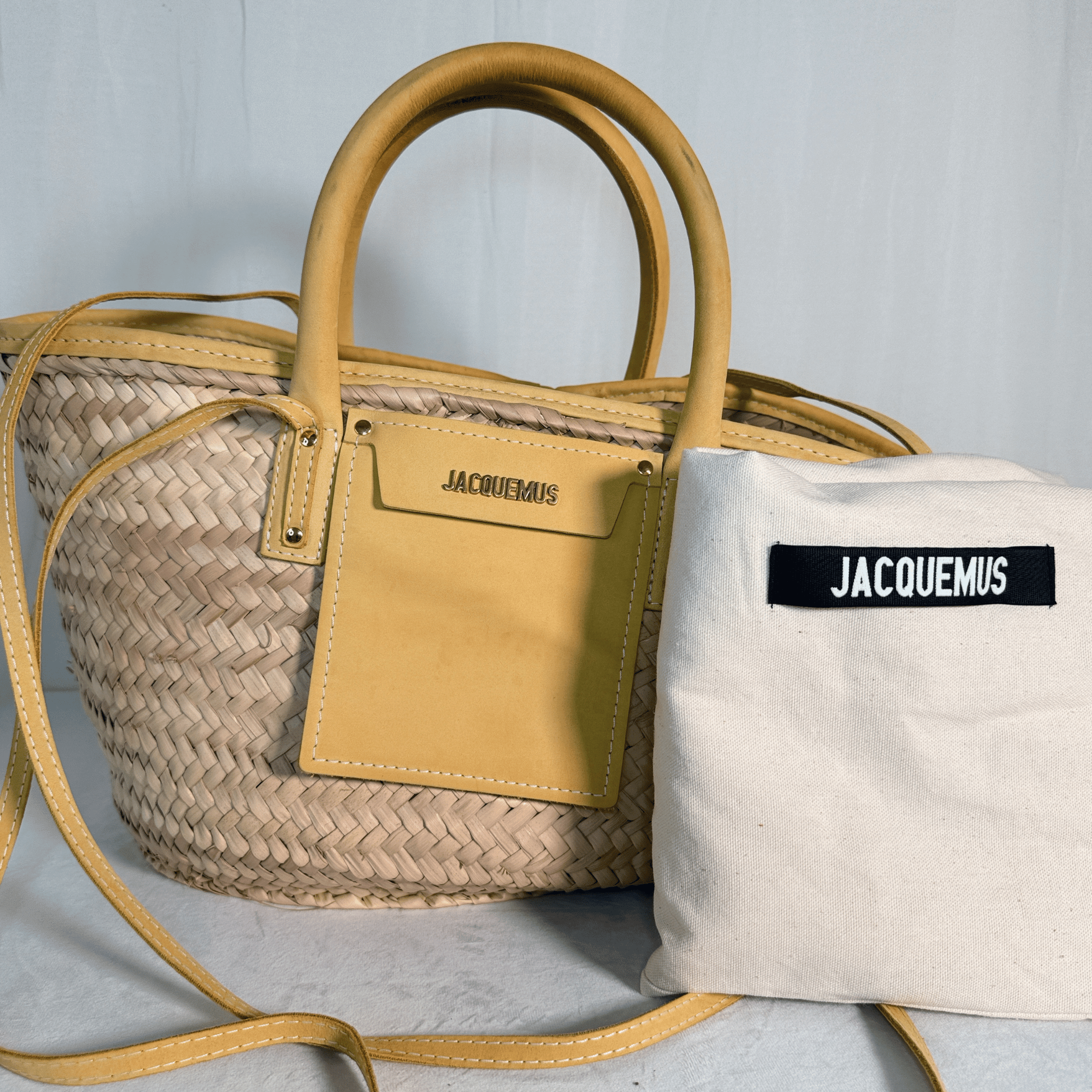 PANIER JACQUEMUS LE SOLI – PAILLE ET CUIR - La Belle Boutique