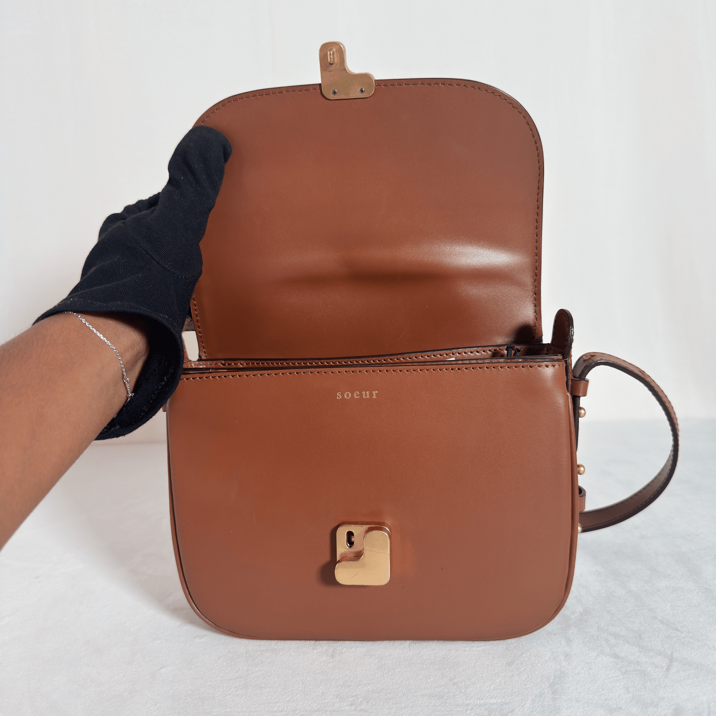 SOEUR PARIS - BELLISSIMA - CUIR COGNAC - La Belle Boutique