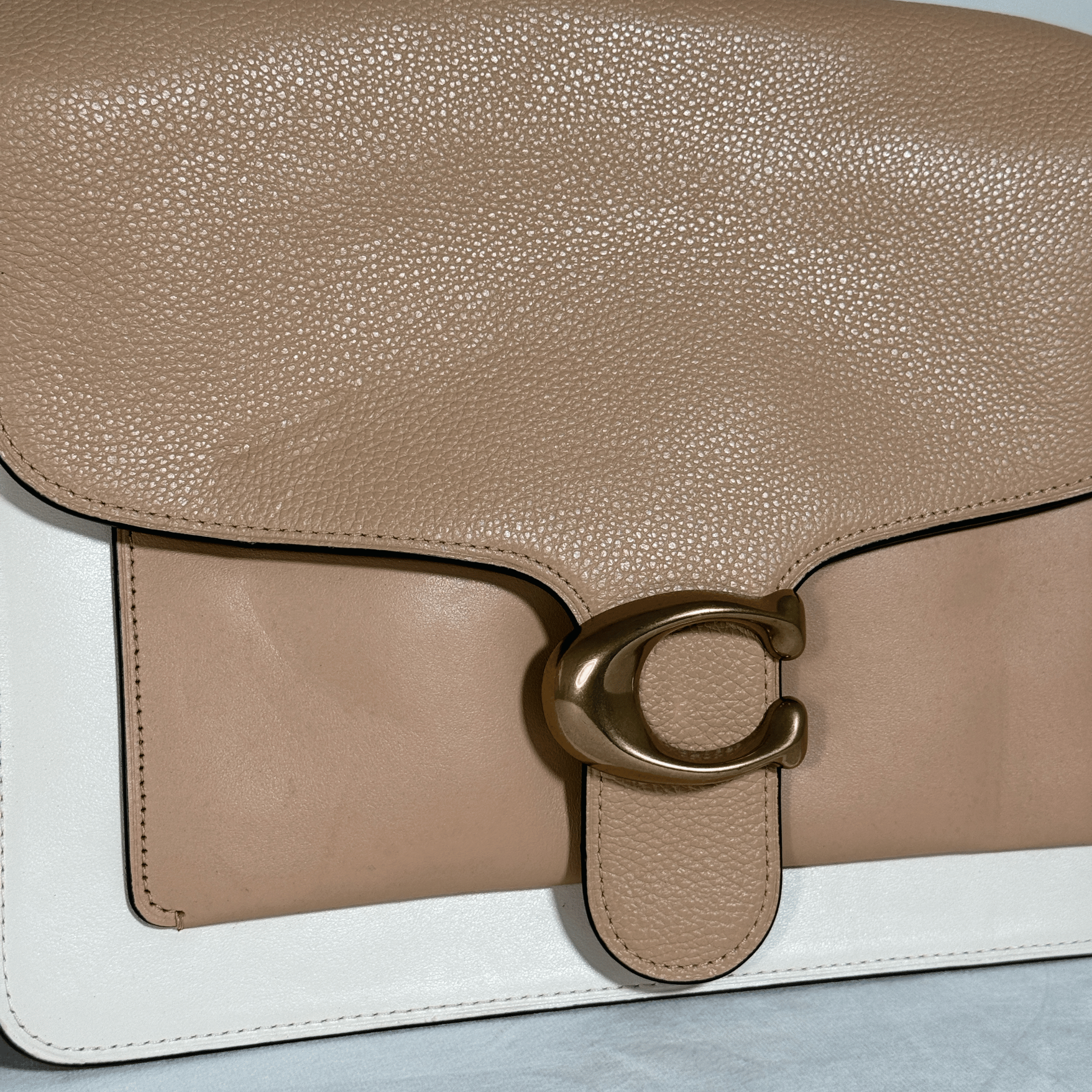 COACH - SAC TABBY - CUIR COLORBLOCK MIX MATIÈRES